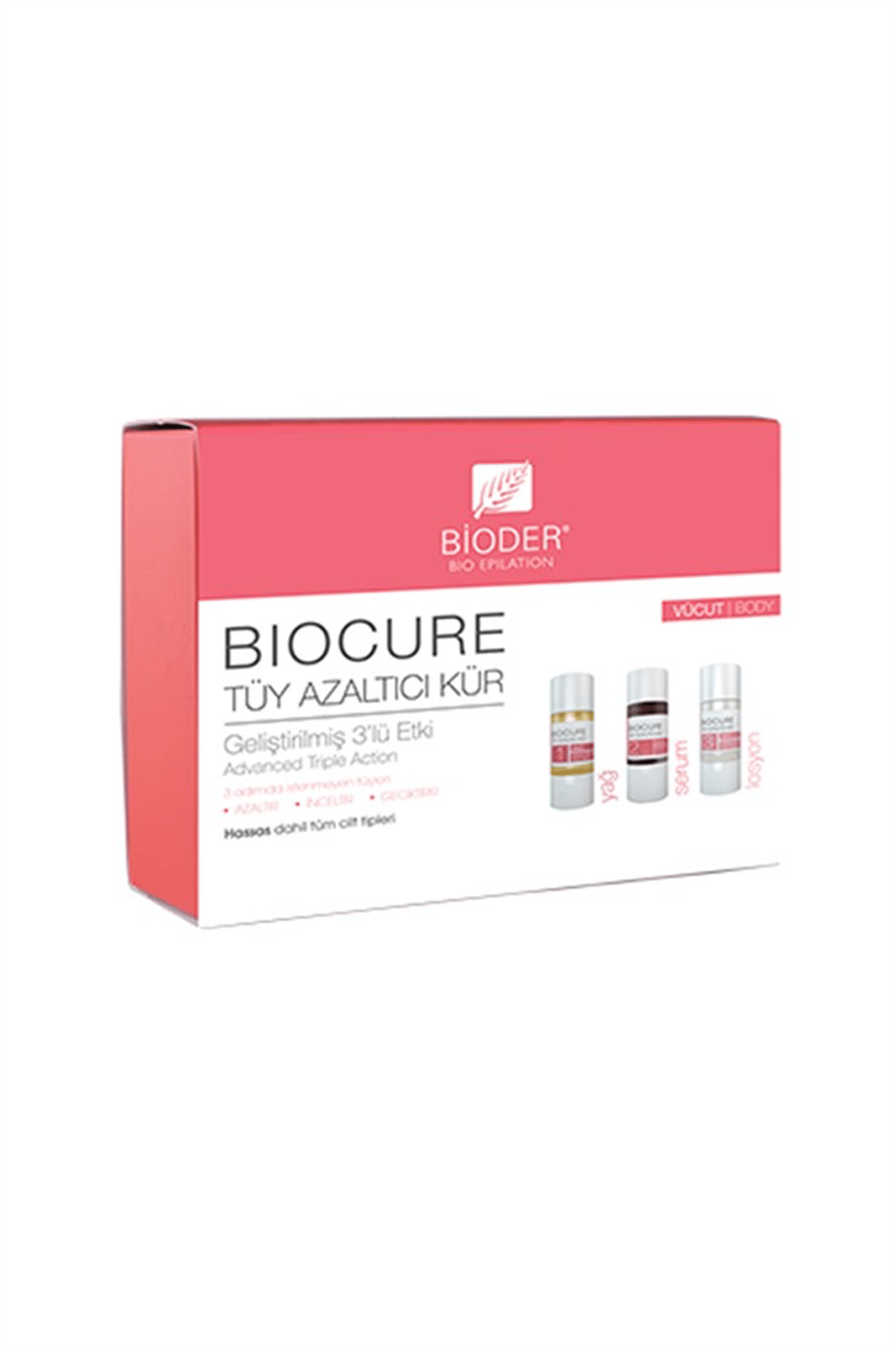 Bioder Biocure Tüy Azaltıcı Kür 3 x 10 ml - Vücut Bölgesi | EczanemveBen.com