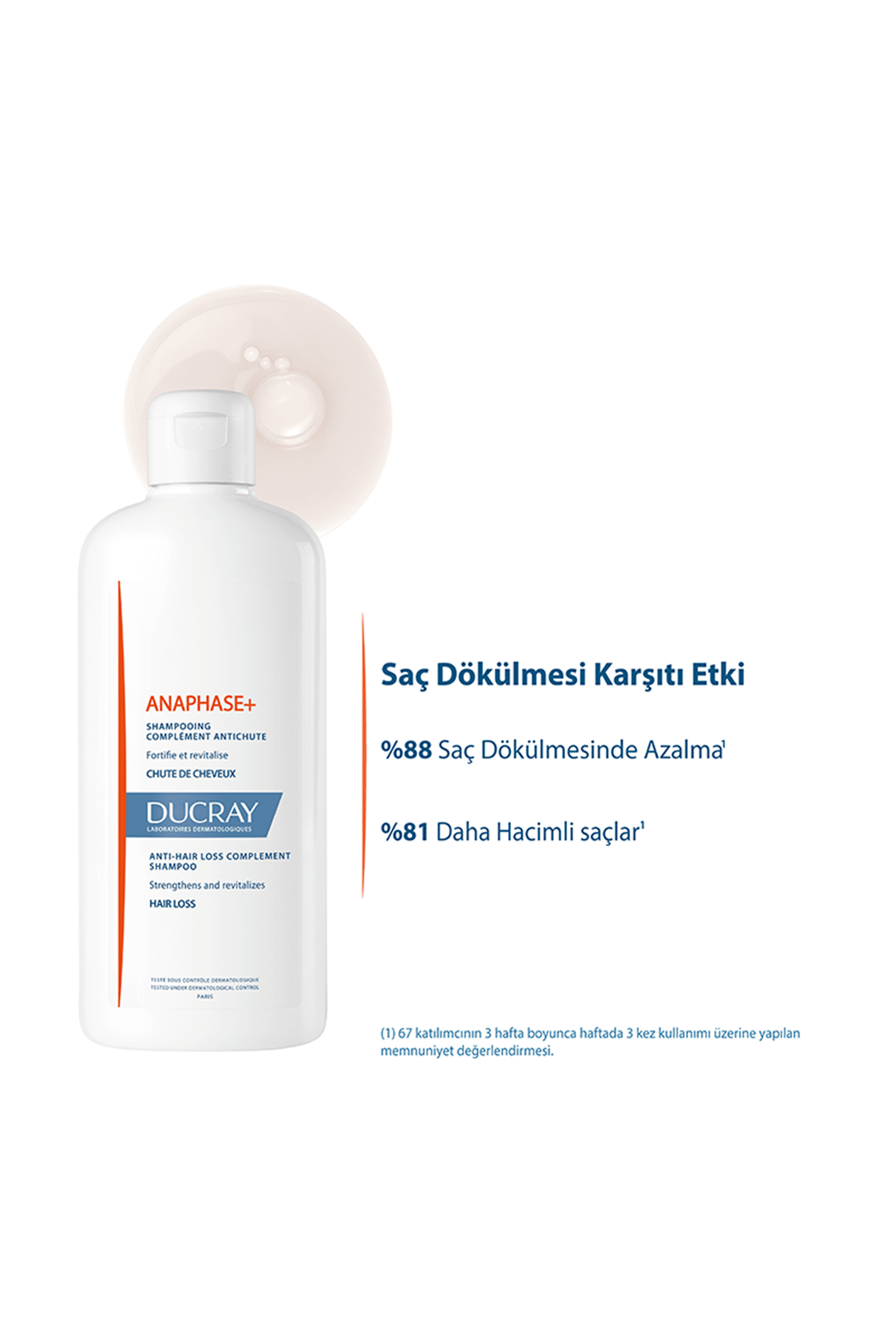 Ducray Anaphase + Dökülme Karşıtı Şampuan 400 ml | EczanemveBen.com