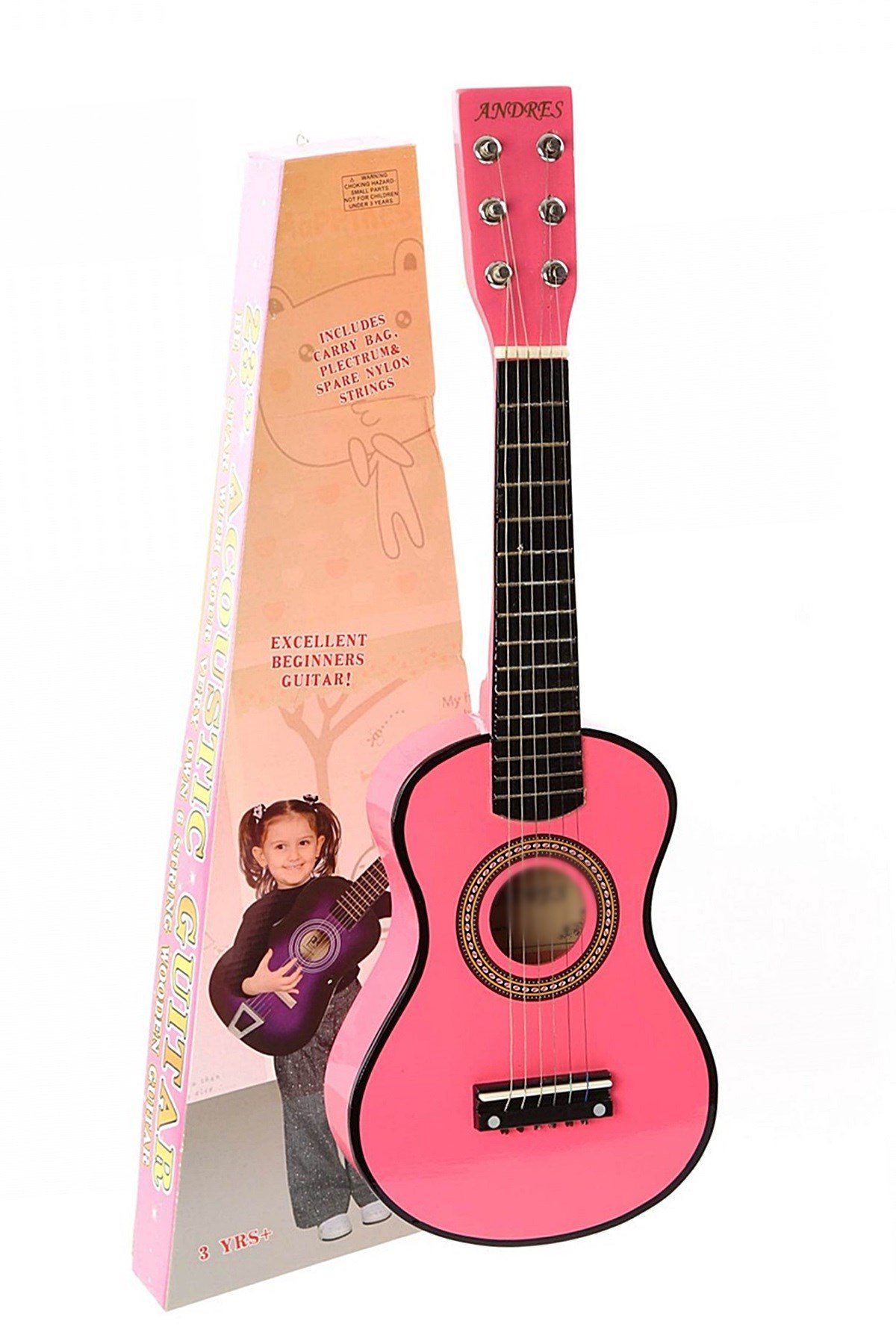 Çocuk Gitarı - Pembe