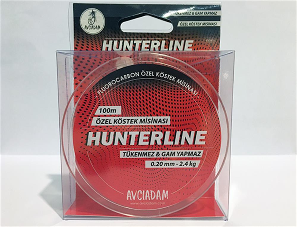 HUNTERLINE 0,20MM - 2.4KG 100M FLUOROCARBON KÖSTEK MİSİNASI I Avcıadam