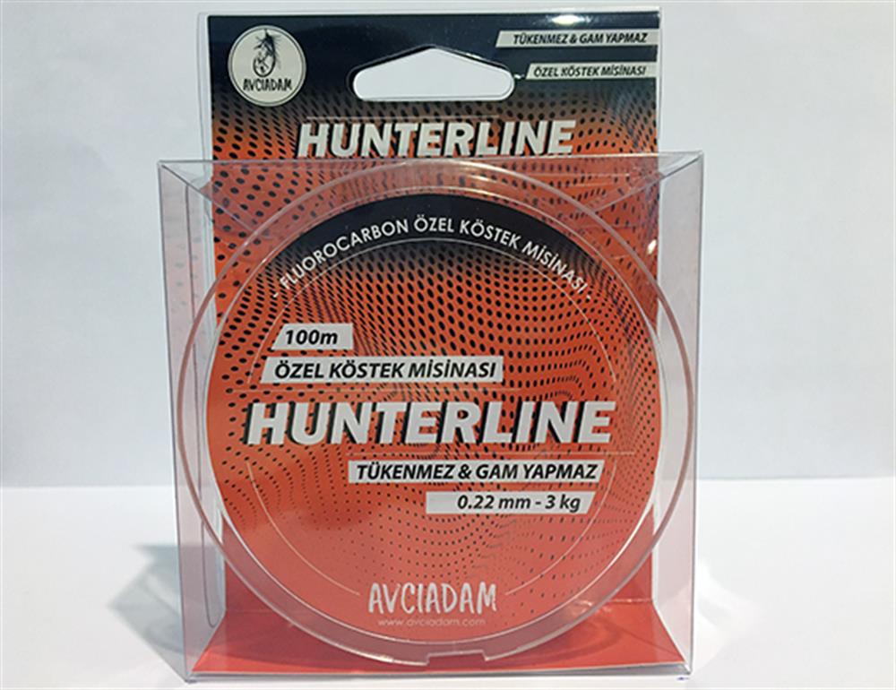 HUNTERLINE 0,22MM - 3KG 100M FLUOROCARBON KÖSTEK MİSİNASI I Avcıadam