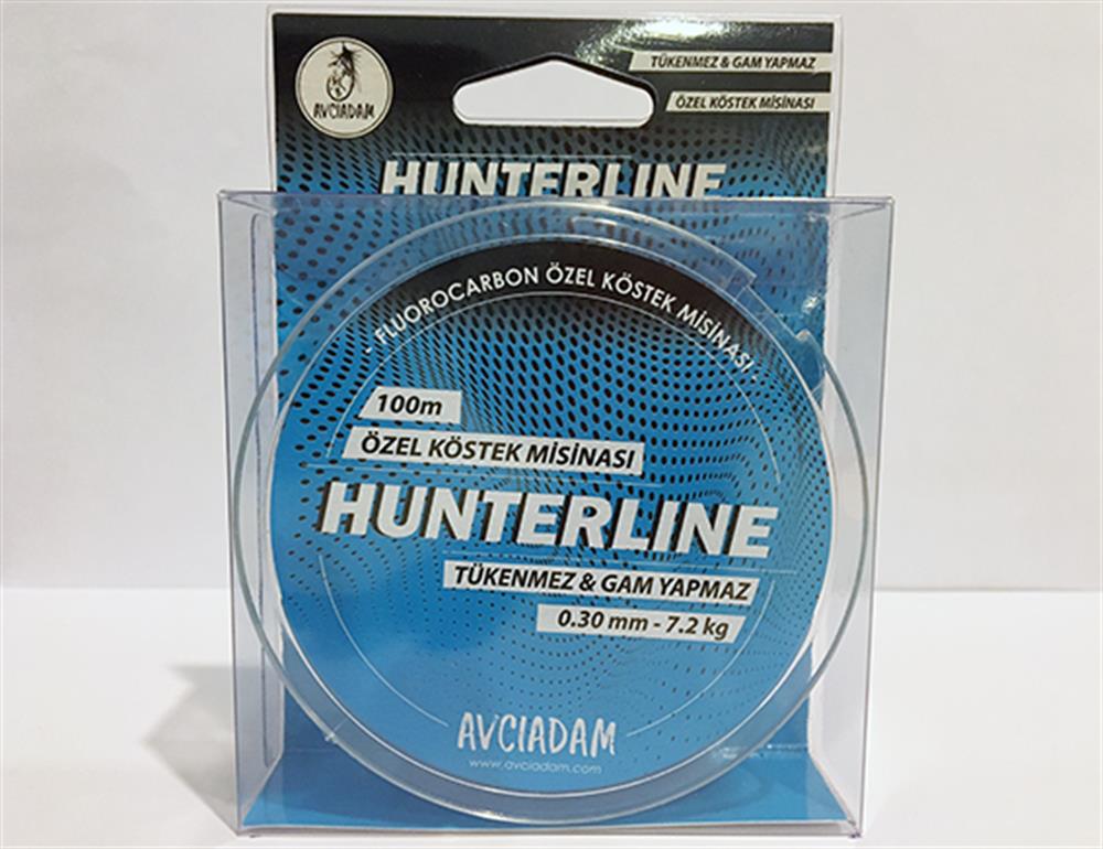 HUNTERLINE 0,30MM - 7.2KG 100M FLUOROCARBON KÖSTEK MİSİNASI I Avcıadam