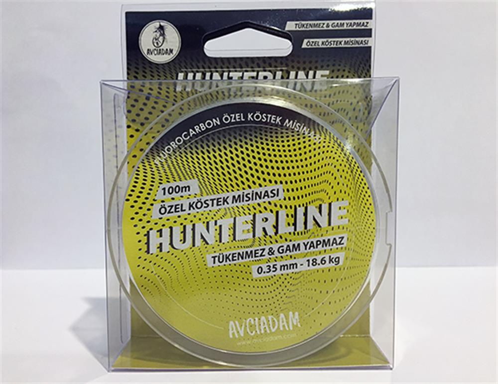 HUNTERLINE 0,35MM - 18.6KG 100M FLUOROCARBON KÖSTEK MİSİNASI I