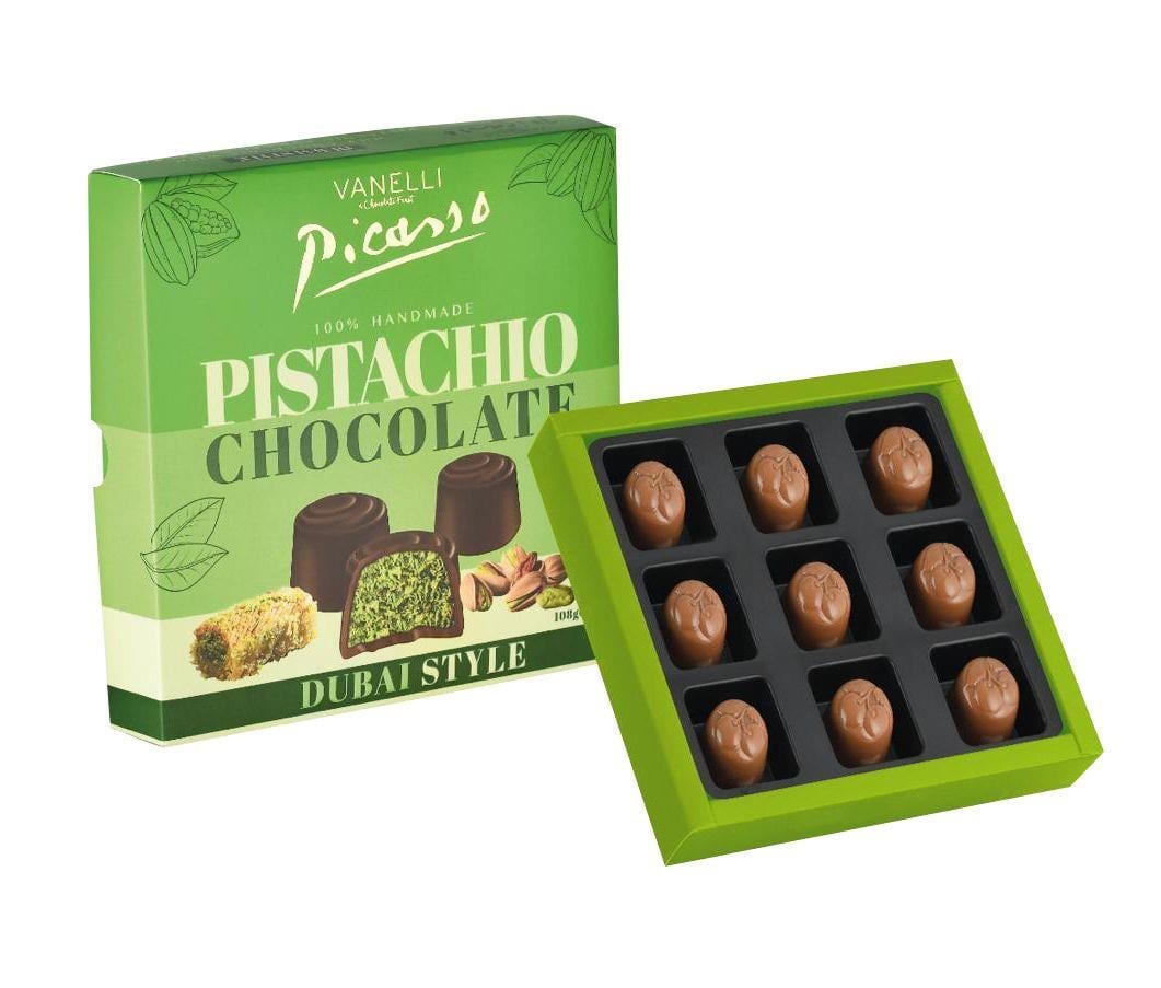 PICASSO Antep Fıstıklı Hediyelik Dubai Çikolata 