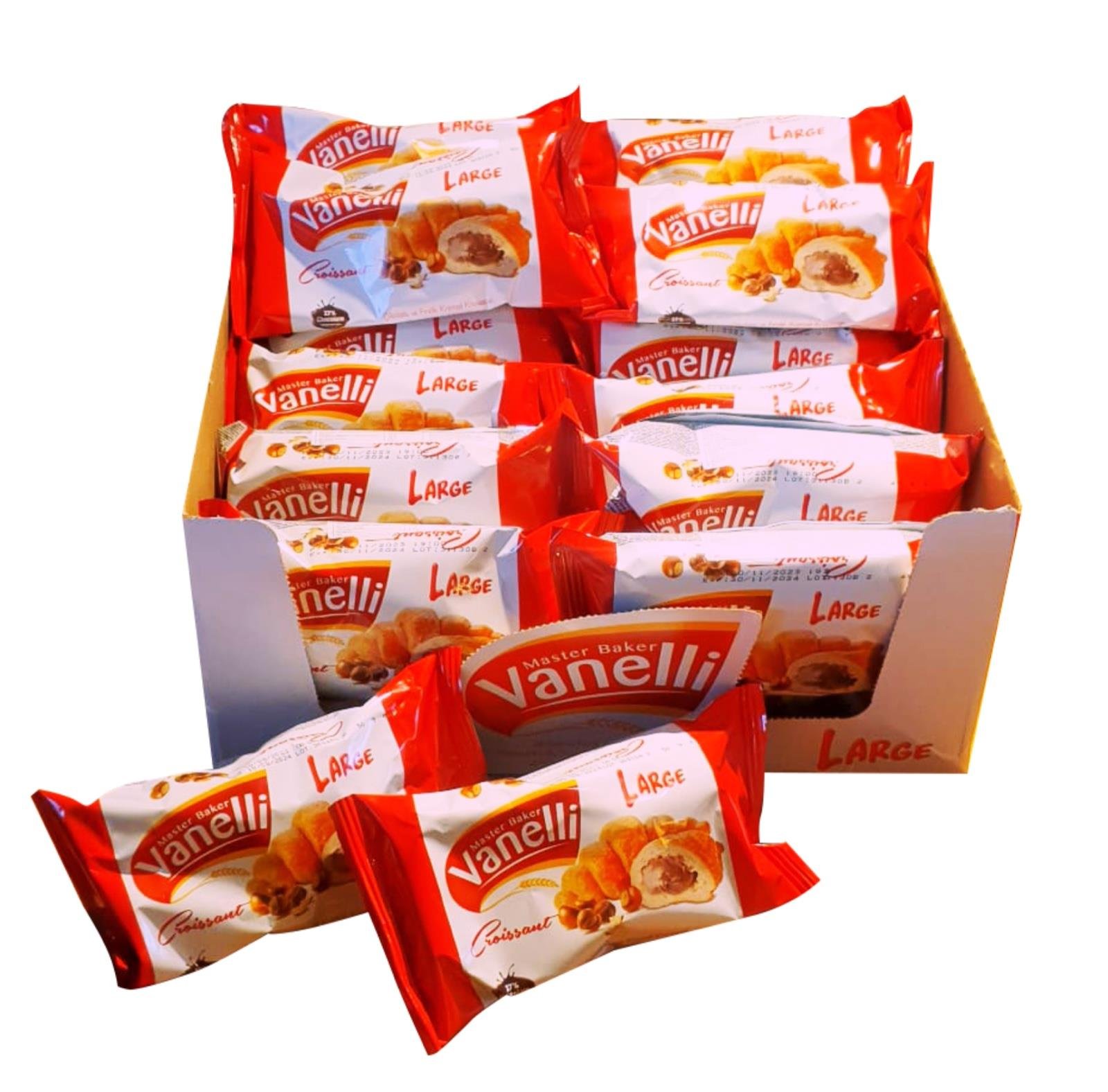 VANELLİ Çikolatalı Fındık Soslu Kruvasan 24 ADET