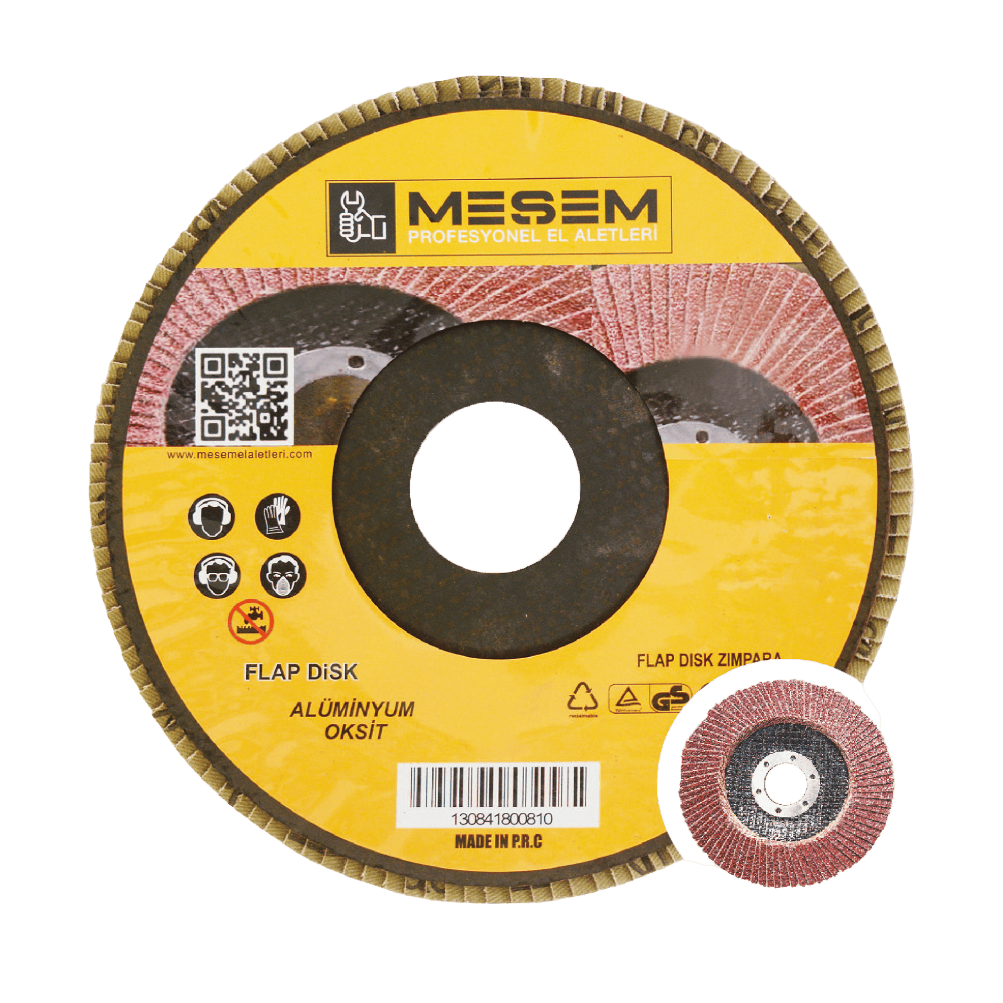 Meşem Flap Disk Zımpara A.O 115X22 P80 Kod:222