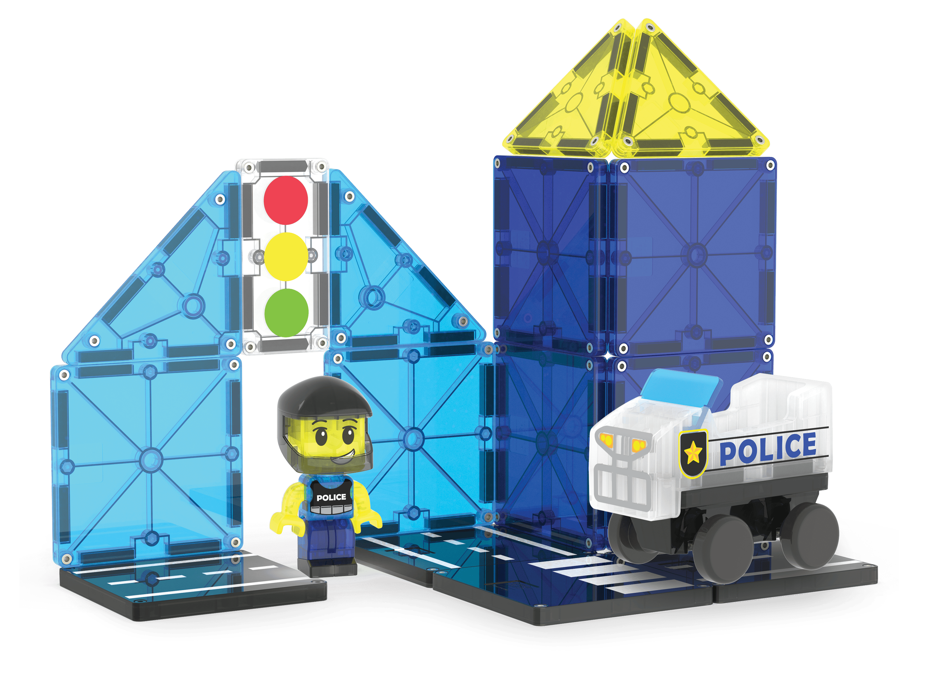 超希少盤THE MAGNETICS / Police On My Back 7” Magna-Tiles Police Patrol 20 Parça Manyetik Polis Seti - Racuun