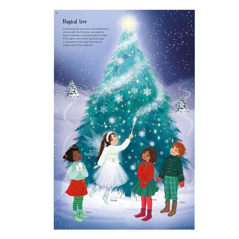 white christmas dresses Usborne little sticker dolly dressing Christmas fairy – Dilly Dally Kids main image 0