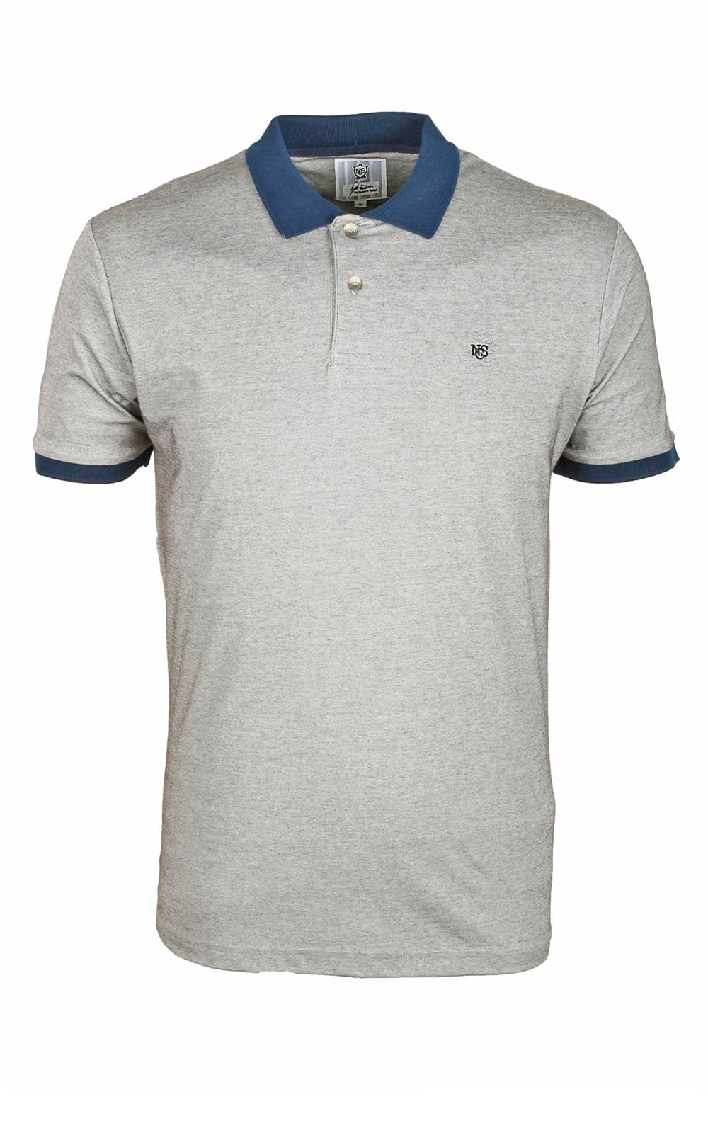 Erkek Polo Yaka Ti ort Kahve 100 Pamuk Slim Fit T shirt NCS JEANS 1136