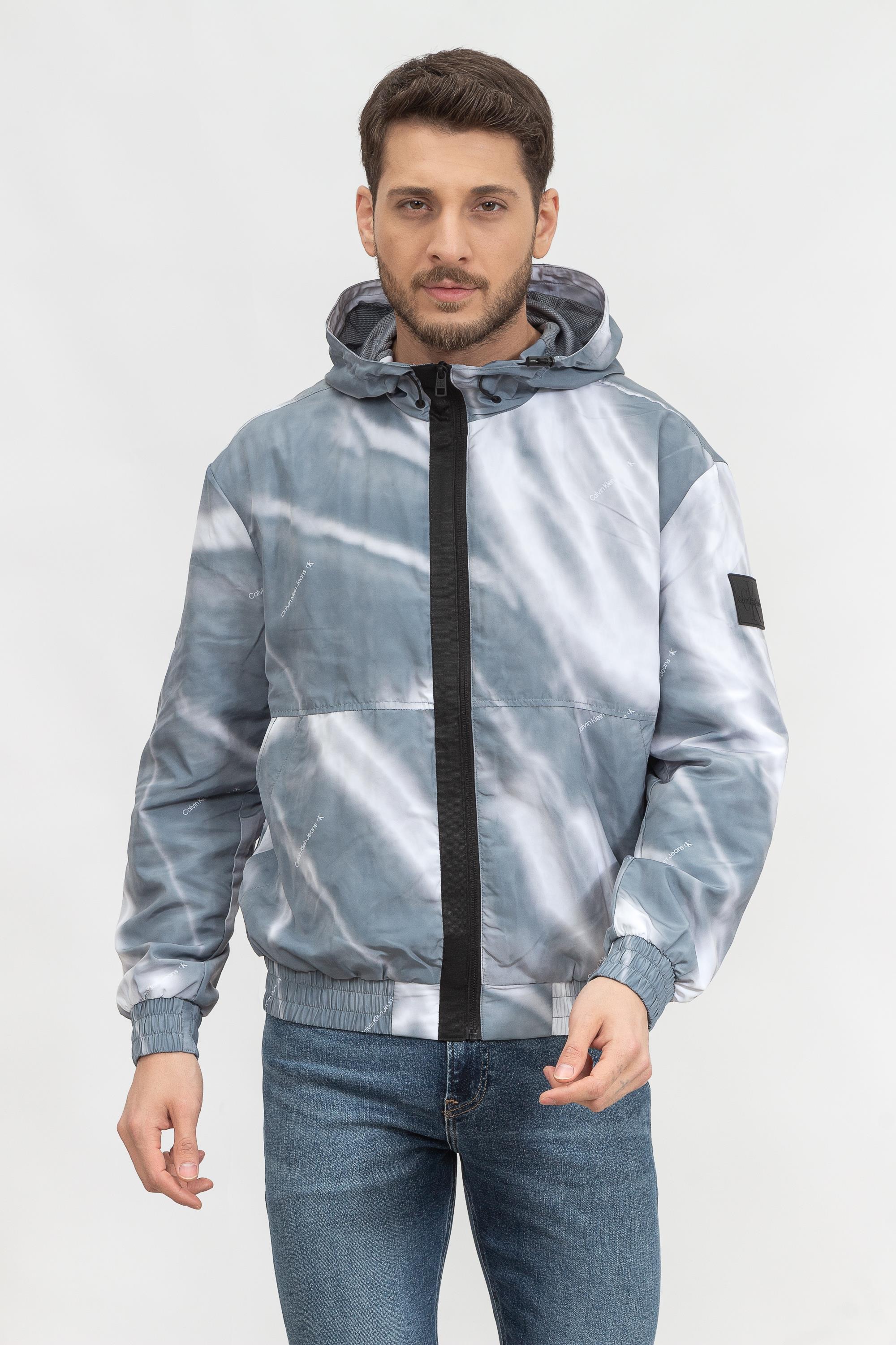 Calvin Klein Motion Blur Aop Windbreaker Erkek Rüzgarlık