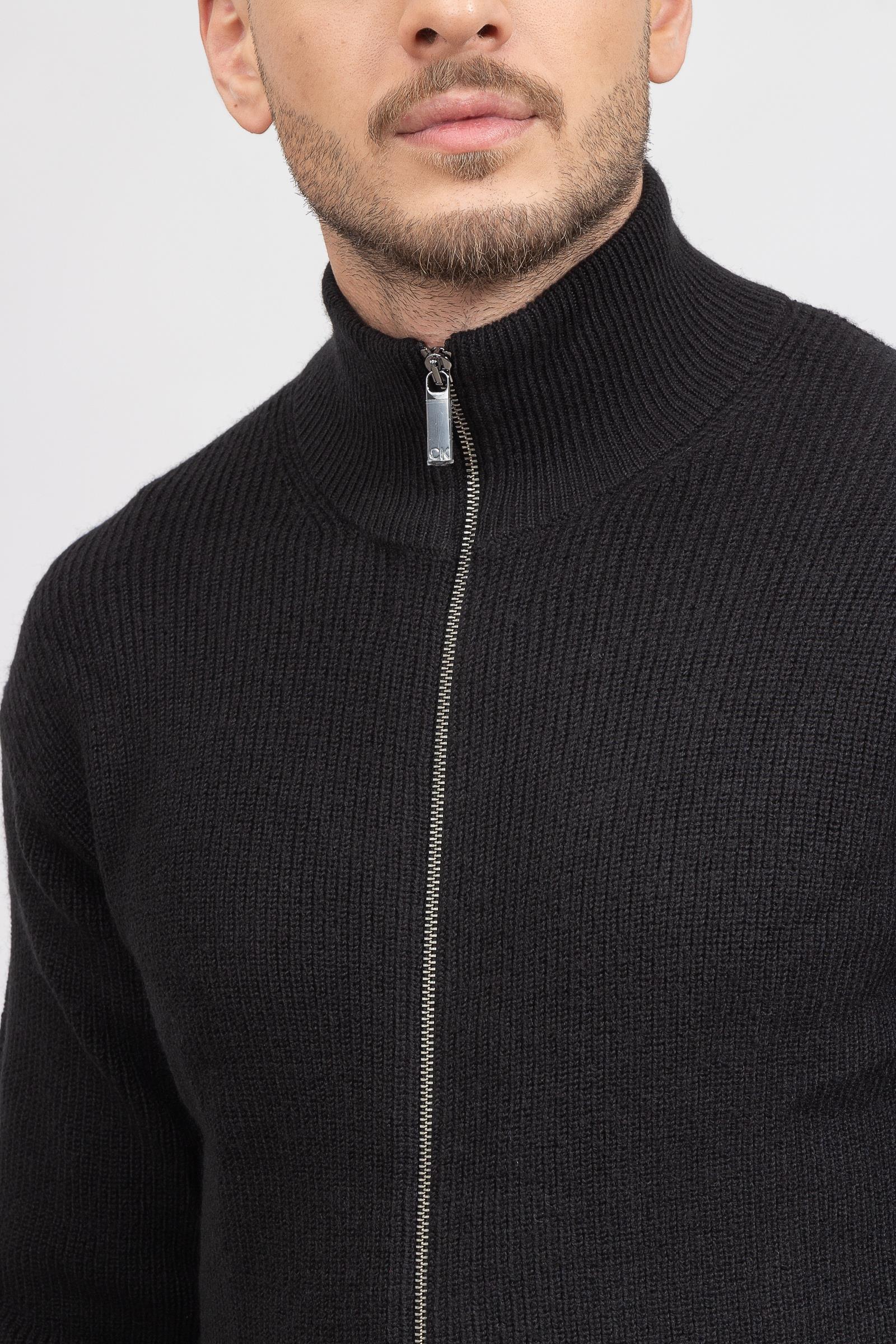 Calvin Klein Rib Zip Through Jacket Erkek Hırka