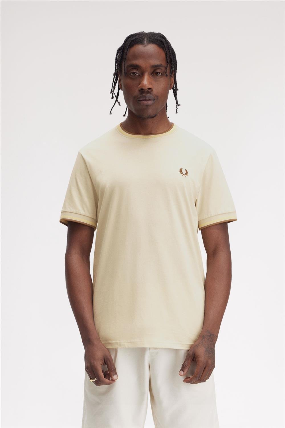 Fred Perry Erkek Bisiklet Yaka T-Shirt Çok Renkli
