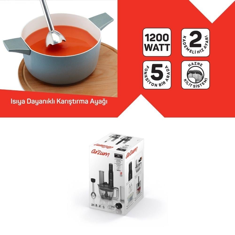 Arzum AR1187-01 Soprano Max Neo Multi Blender Seti | Yiğit AVM'de