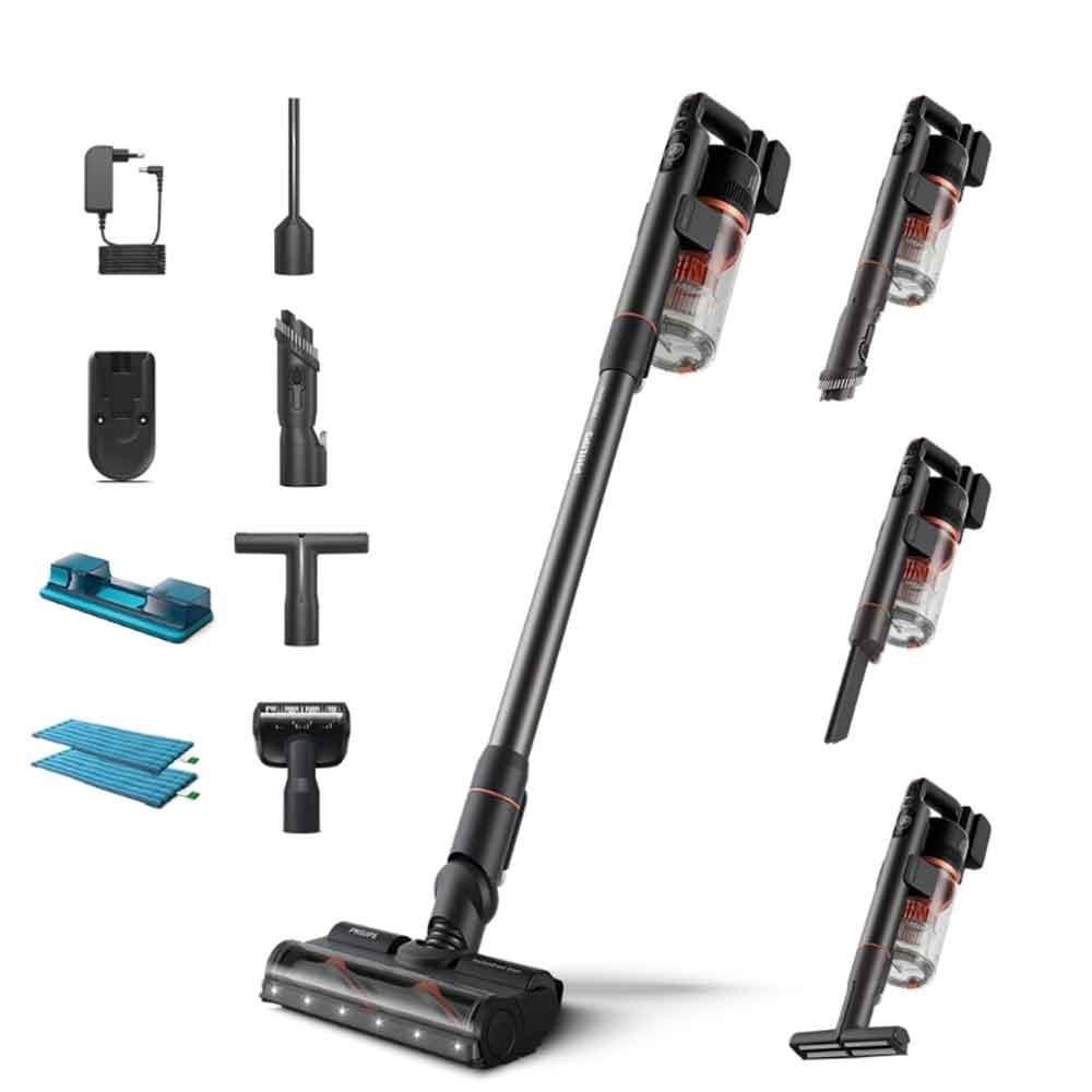 Philips XC7055/01 Islak Kuru Şarjlı Dikey Süpürge | Yiğit Avm' de..