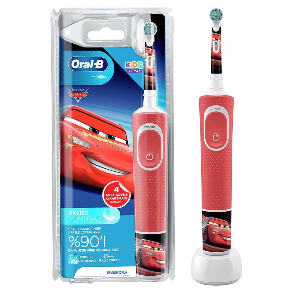 Braun D100 Vitality Çocuk Cars Şarjlı Diş Fırçası | Yiğit AVM'de
