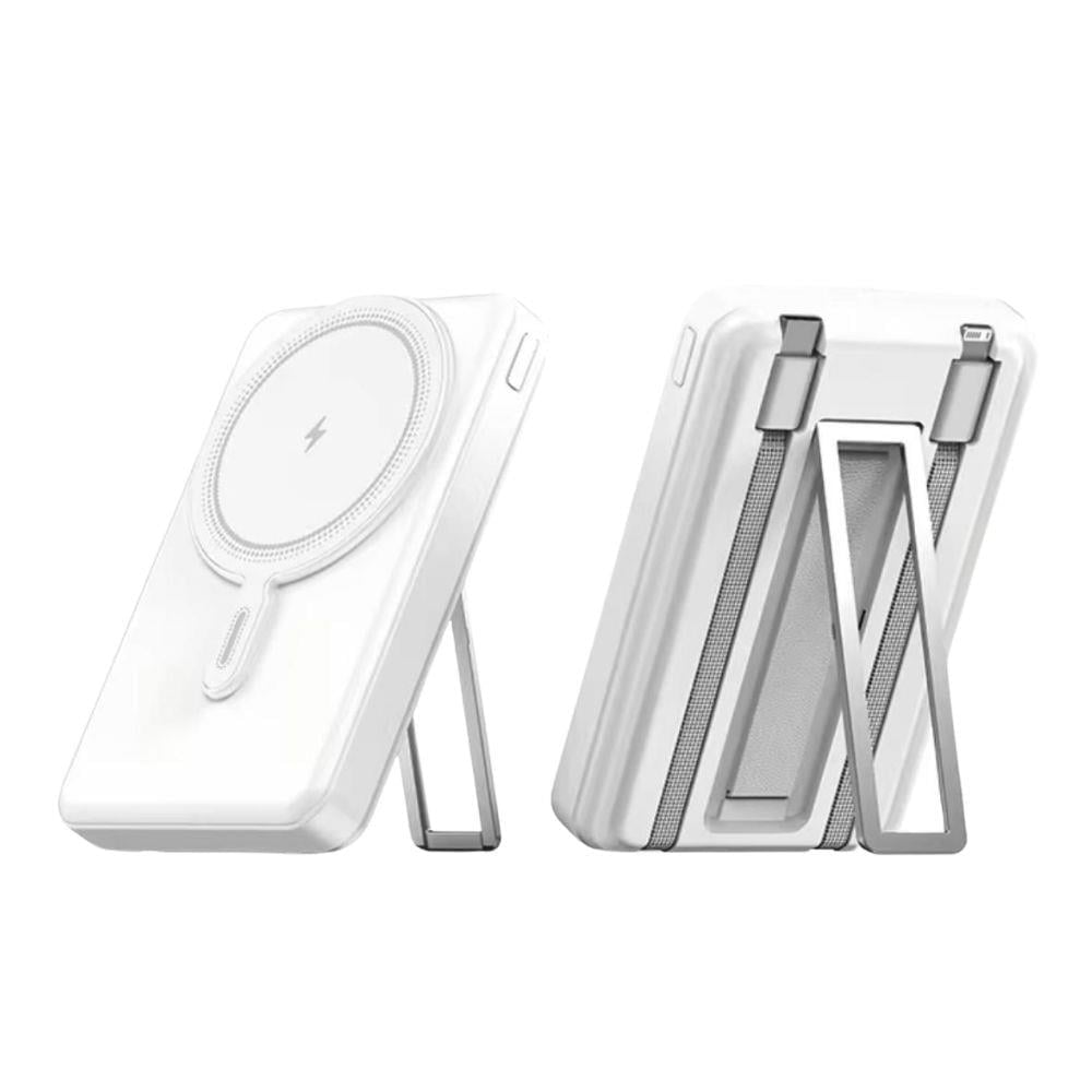 10000 mAh Powerbank Kablosuz Type-C Girişli Hızlı Şarj Taşınabilir Standlı Powerbank