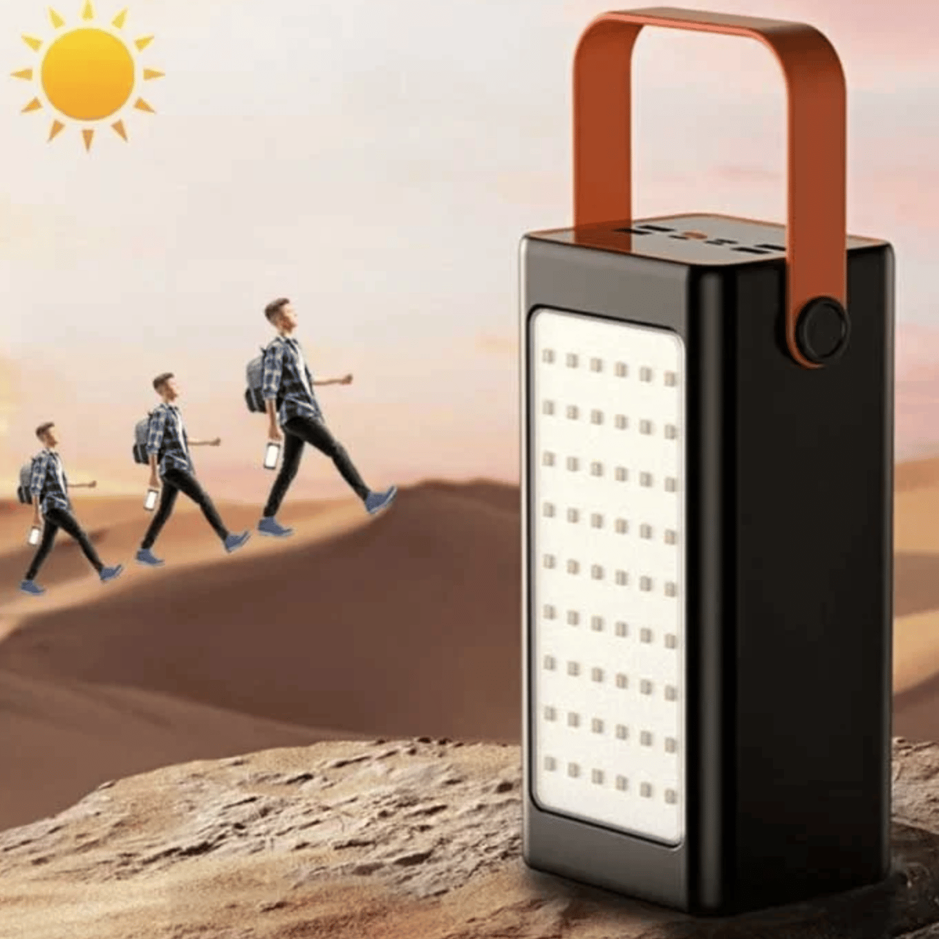 70,000Mah Kablolu Dijital Göstergeli Gerçek 70.000 Mah Garantili Işıklı Kamp İçi Uygun powerbank