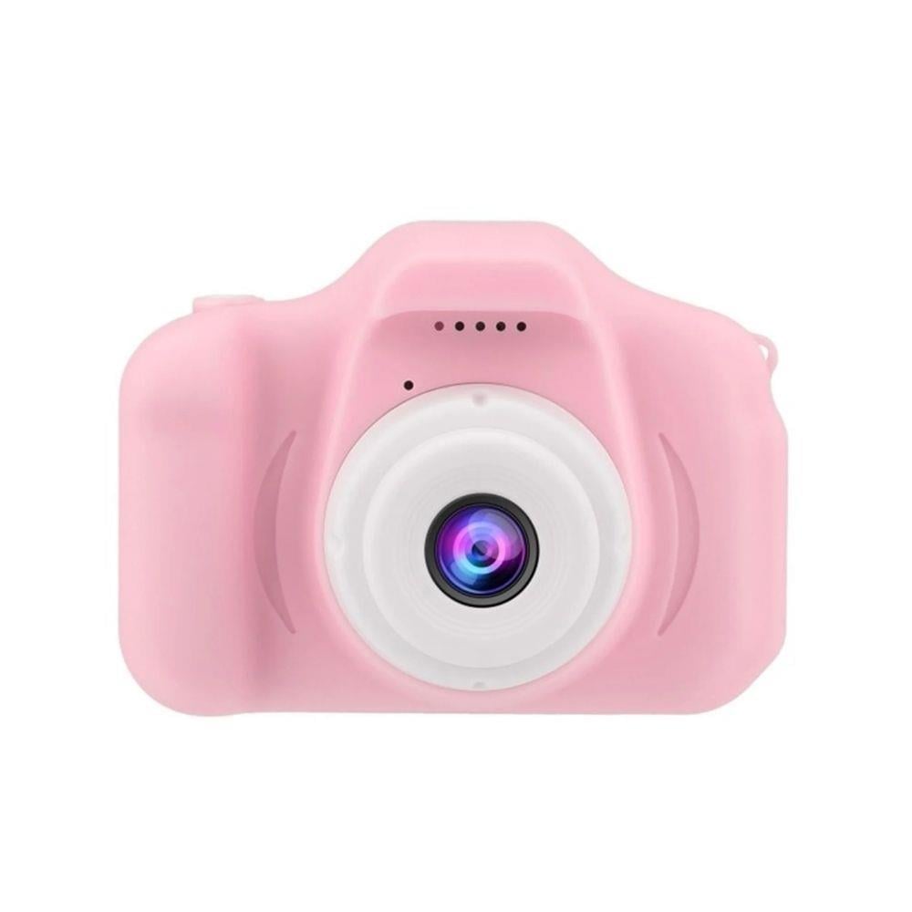 Çocuklar için Mini 1080P Su Geçirmez Dijital Fotoğraf Makinesi Kamera – 2” IPS, 32GB MicroSD Dahil, 3‑12 Yaş Pembe