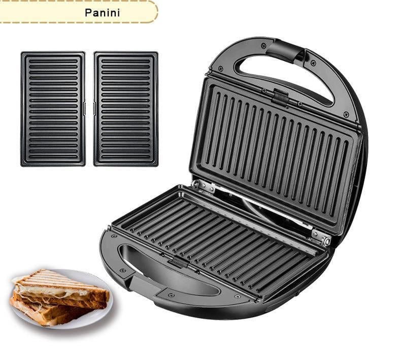 HZL 6 sı 1 arada Tost Makinası, Donut, Waffle, Ceviz Kurabiye, Sandviç Aparatlı Makina