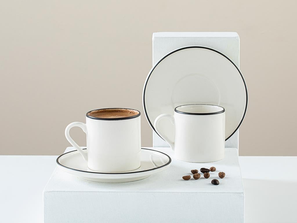 Divot Porselen 2'li Kahve Fincan Takımı Siyah000000010036159002 | English  Home