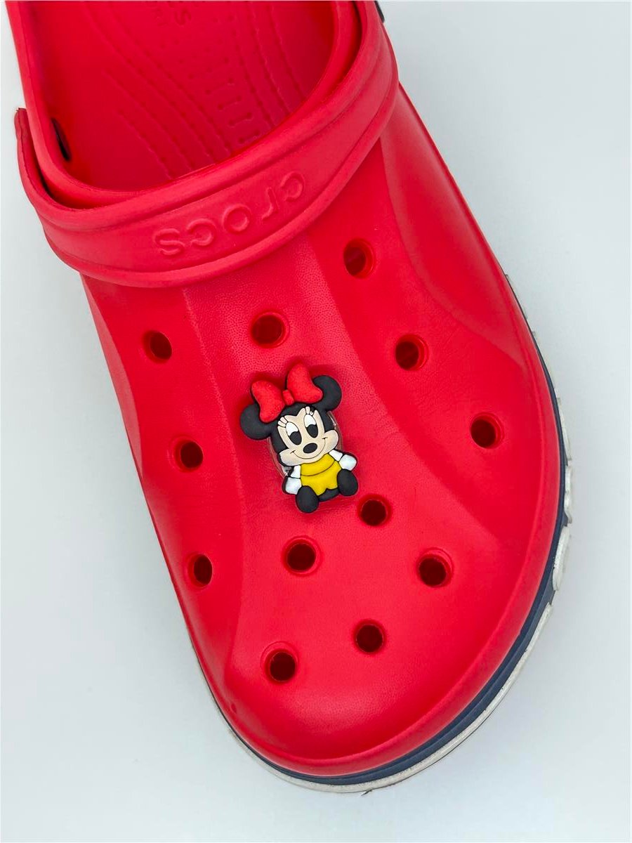 Minnie Mouse 3 Temalı Işıklı Jibbitz Crocs Terlik Süsü