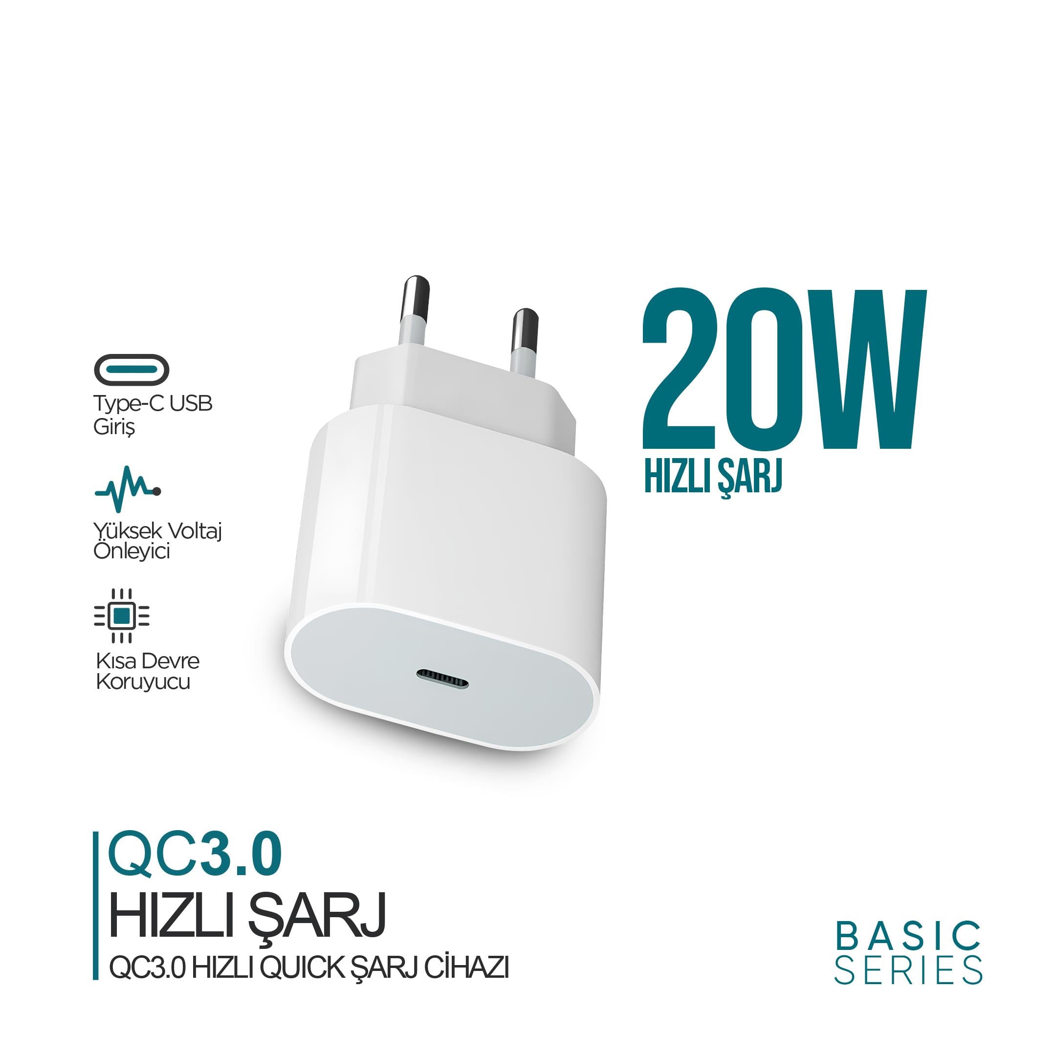 Yページ phixi-qch220-basic-20w-qualcomm-3.0-hizli-sarj-adaptoru