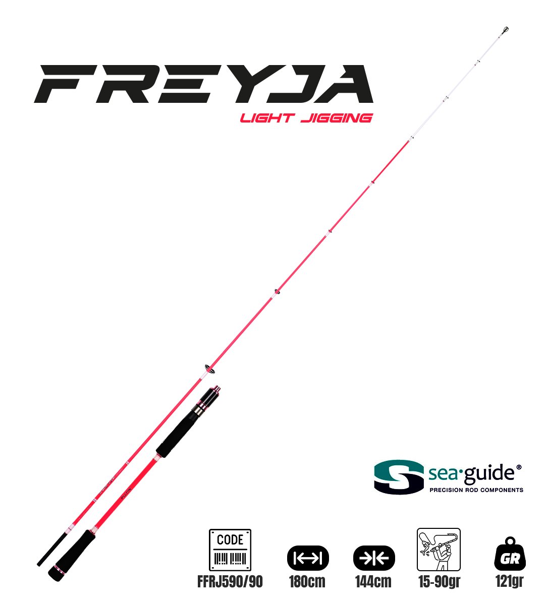 【soraumi】 疾風 シンクロブースター 90mm Fujin Freyja Light Jigging 180cm 15-90gr Jig Kamış