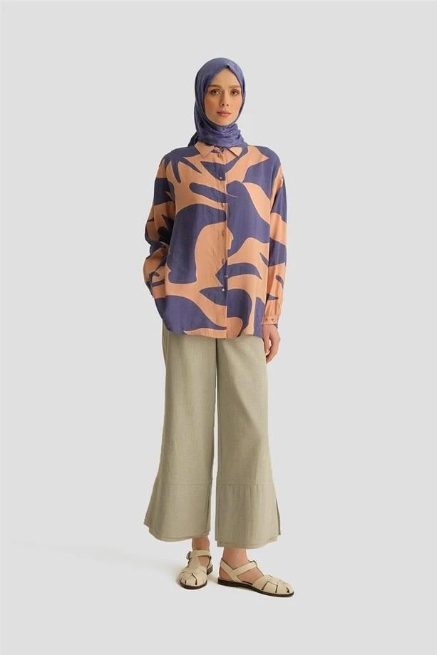 Armine TREND Renk Geçişli Tunik Mor 25YT487