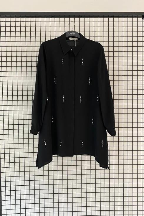 Armine TREND Taşlı Tunik 25YT404 Siyah