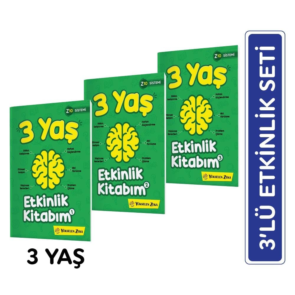 ジョーゼフ キャンベル 3冊セット 3 Yaş Etkinlik Kitabım Seti | Yükselen Zeka | Mutluluk Dağıtır
