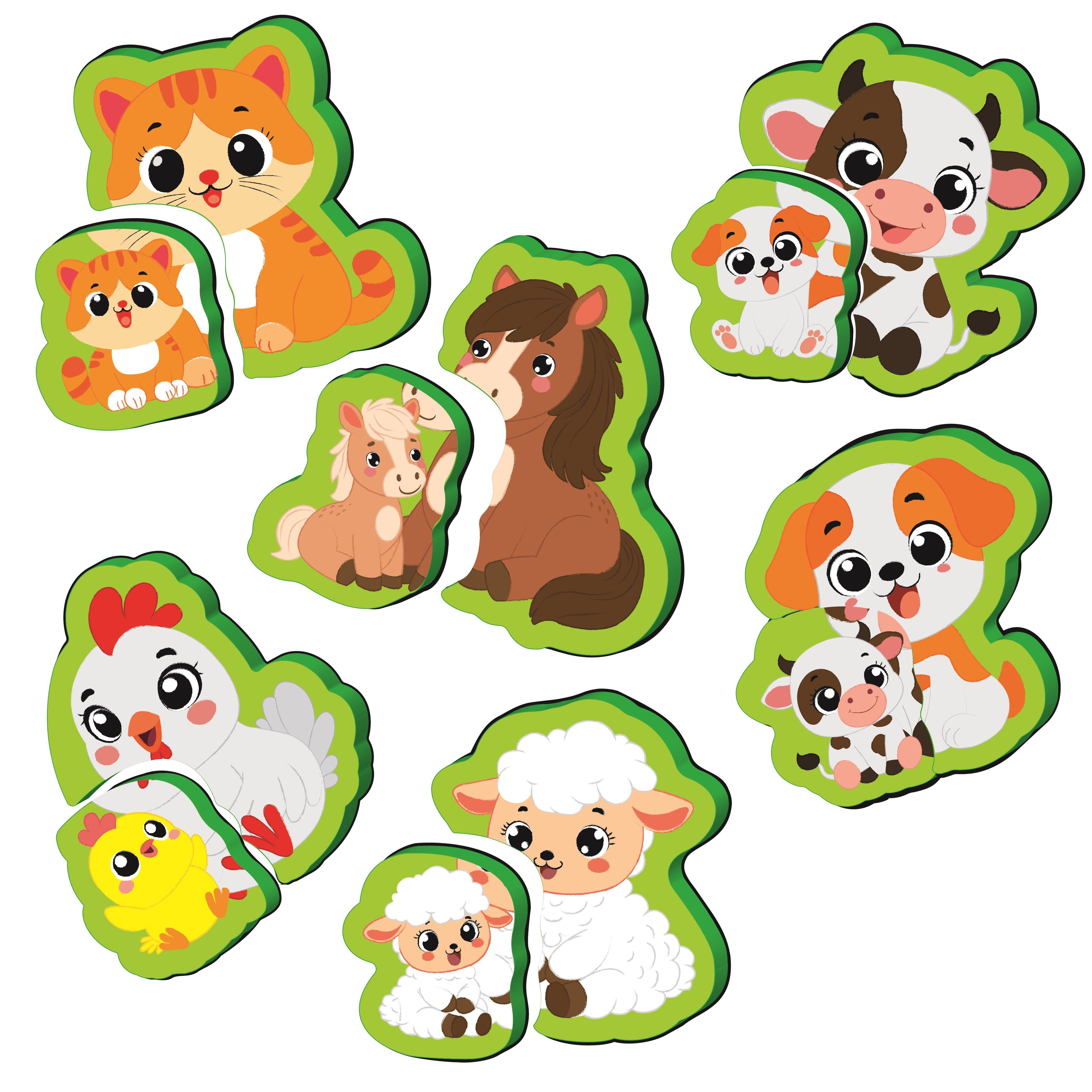 6-16 Ay İlk Pofidik Magnet Puzzle - Çiftlik Hayvanları | Yükselen