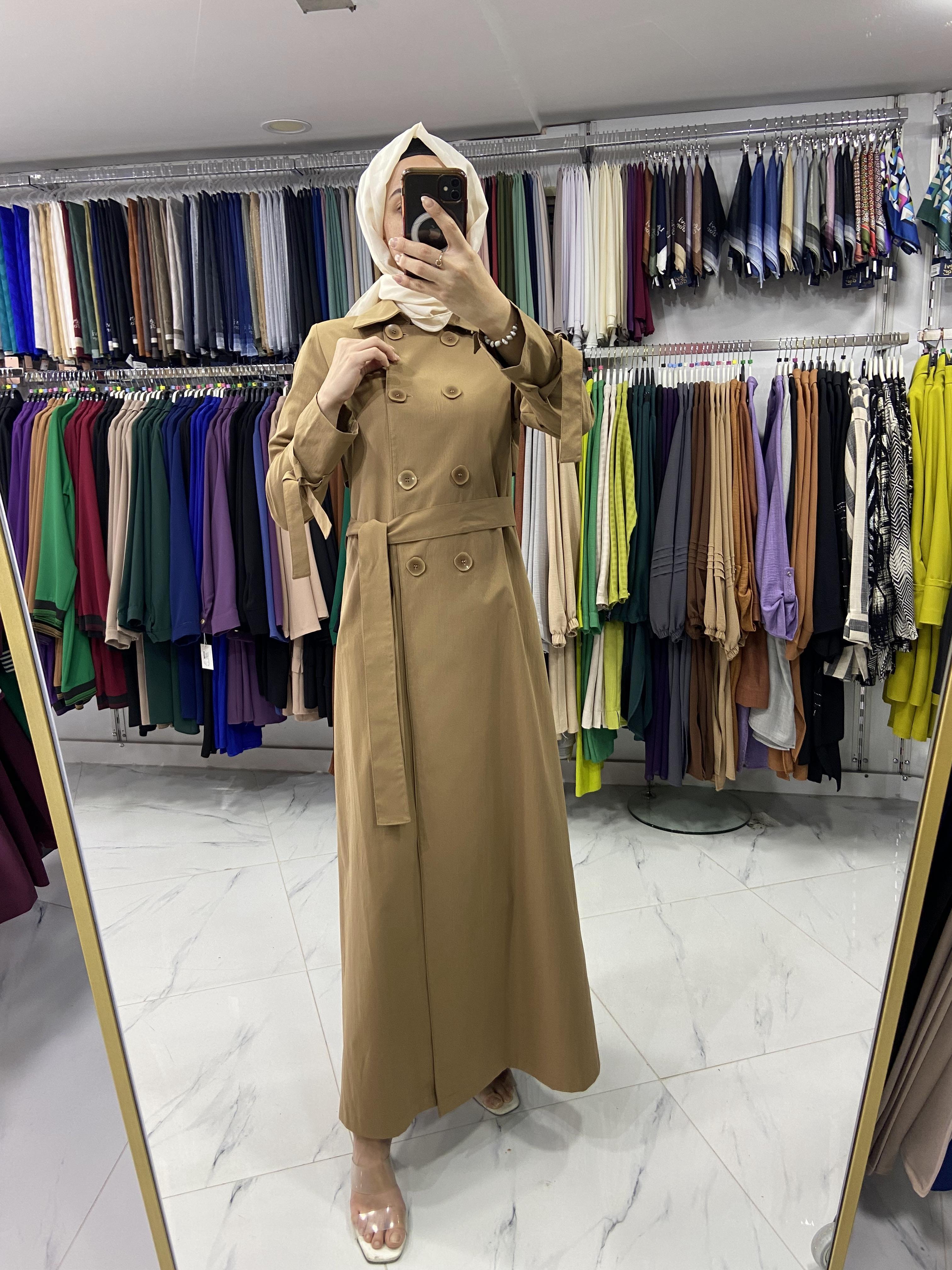 24607 Derin Store Trençkot Kahve