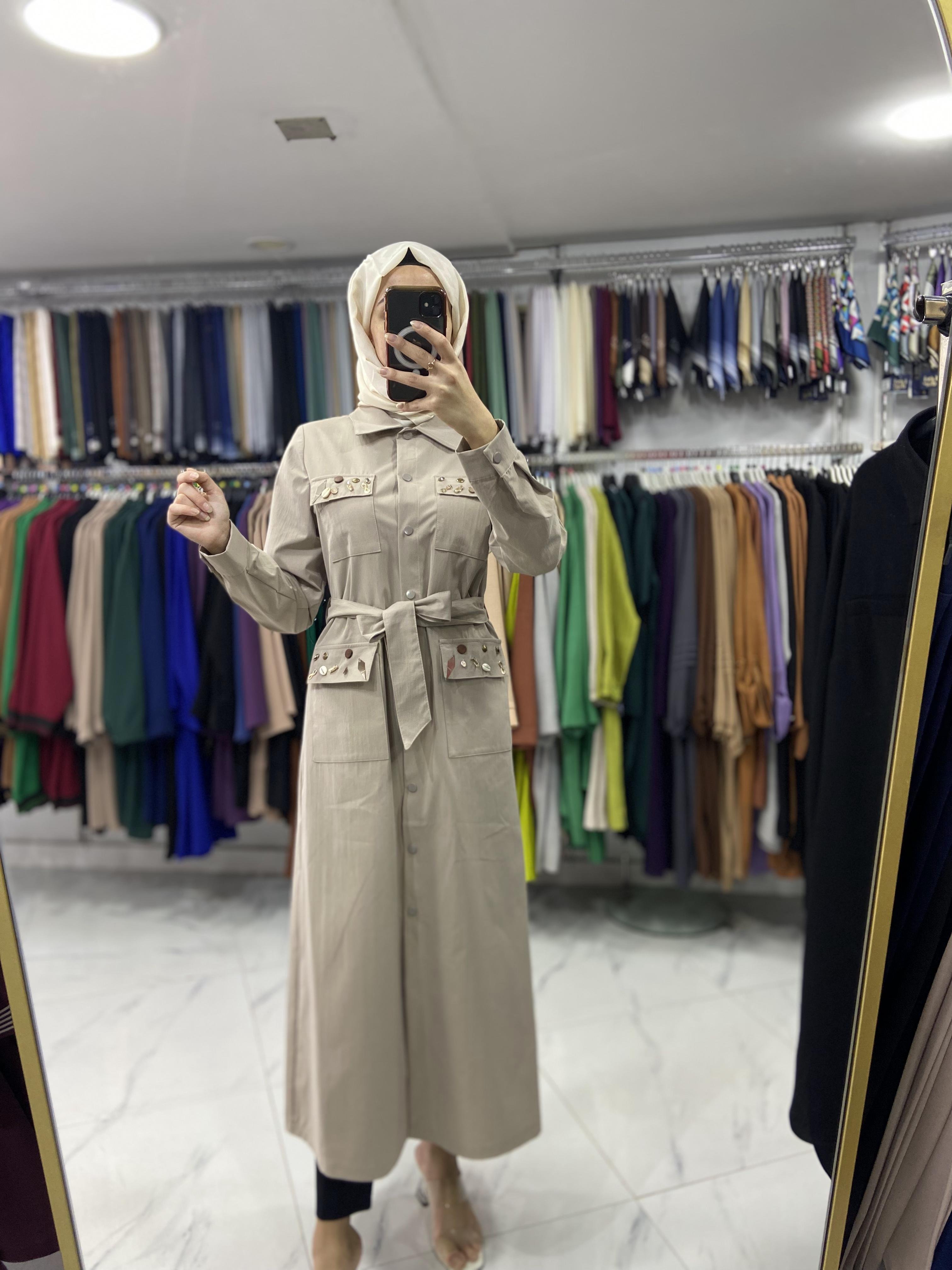 24621 Derin Store Trenç Gri