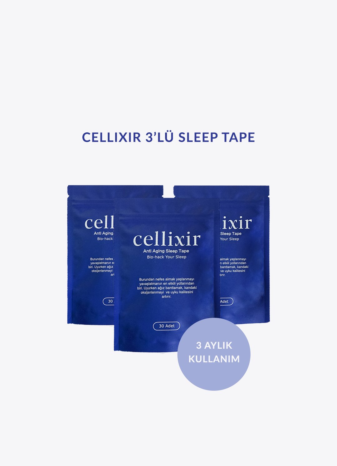 Cellixir Anti Aging 3'lü Sleep Tape Set