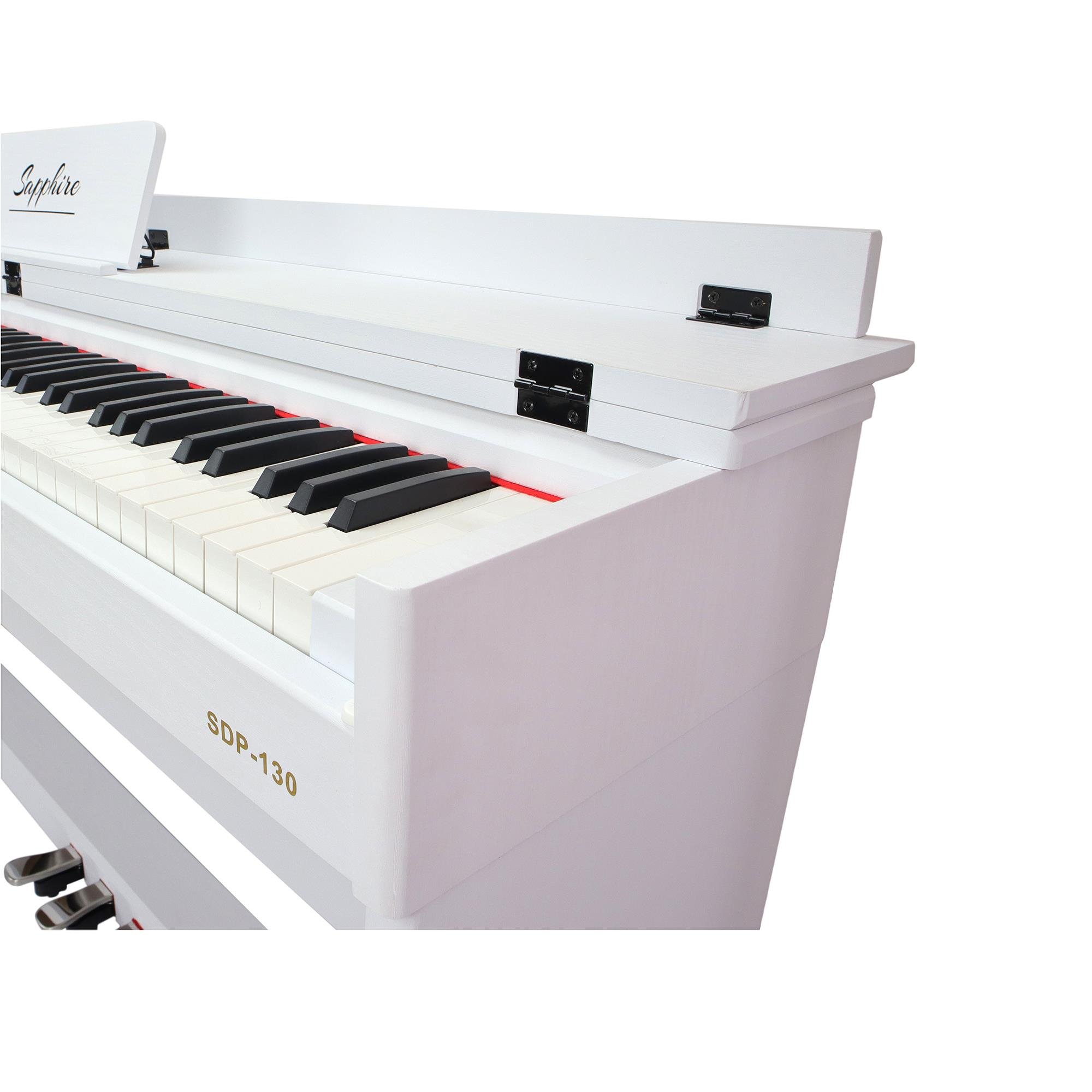 jWIN SDP-130 Tuş Hassasiyetli 88 Tuşlu Dijital Piyano - Beyaz