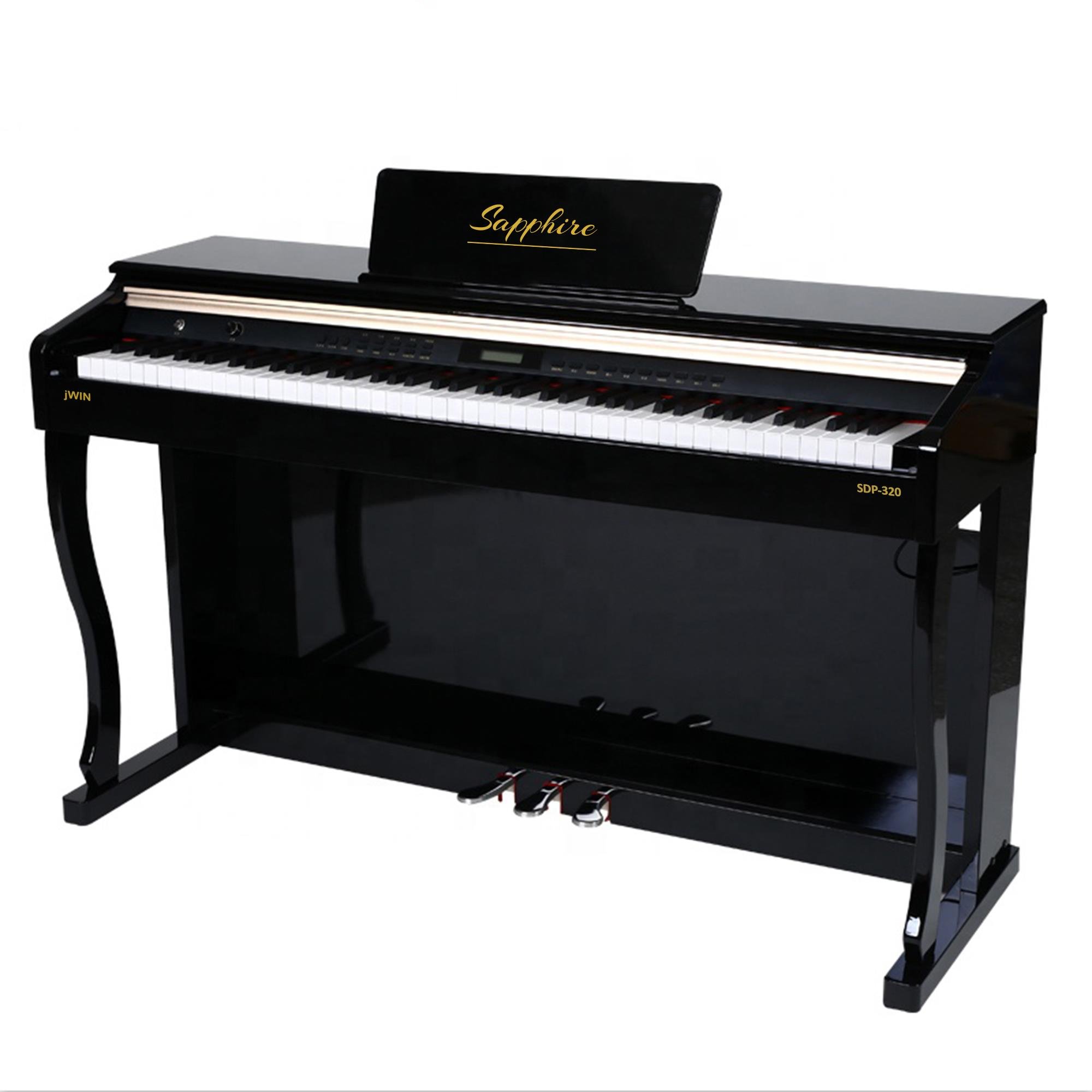 Jwin SDP-320 Çekiç Aksiyonlu 88 Tuşlu Dijital Piyano - Siyah - Depodan  Kapıya