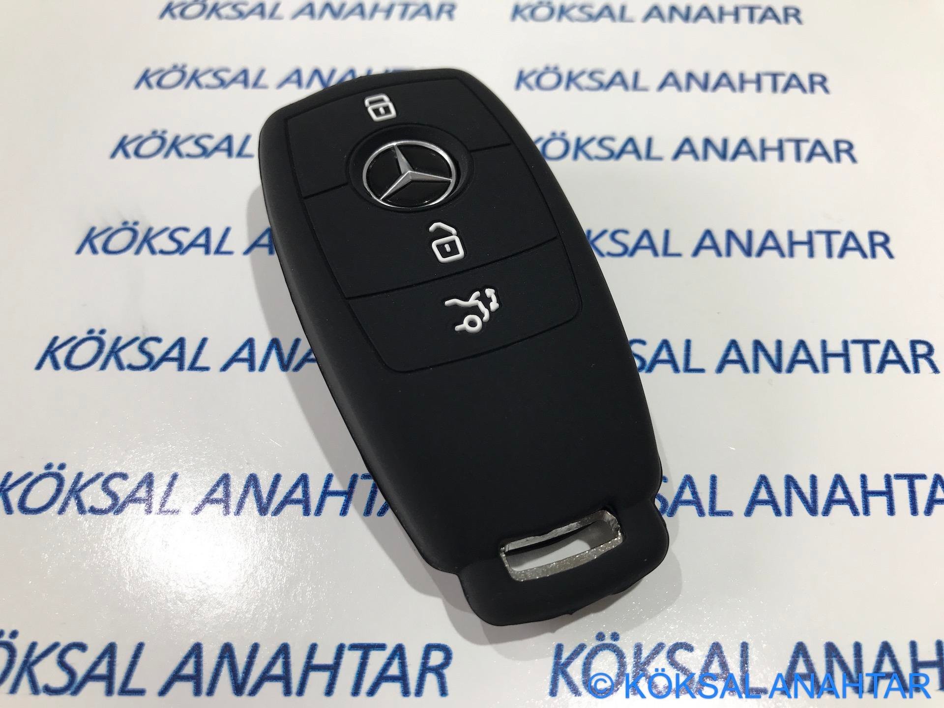 Mercedes-Benz Smart Anahtar Silikon Anahtar Kılıfı Black | Köksal Anahtar