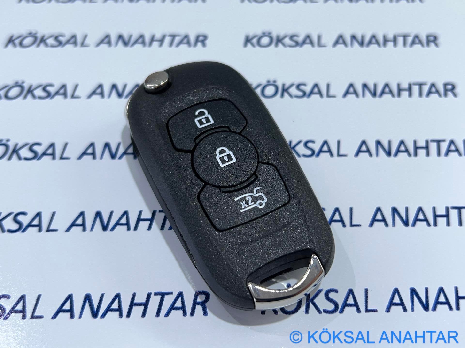 Opel Astra K 3 Tuşlu Kumanda Kabı | Köksal Anahtar