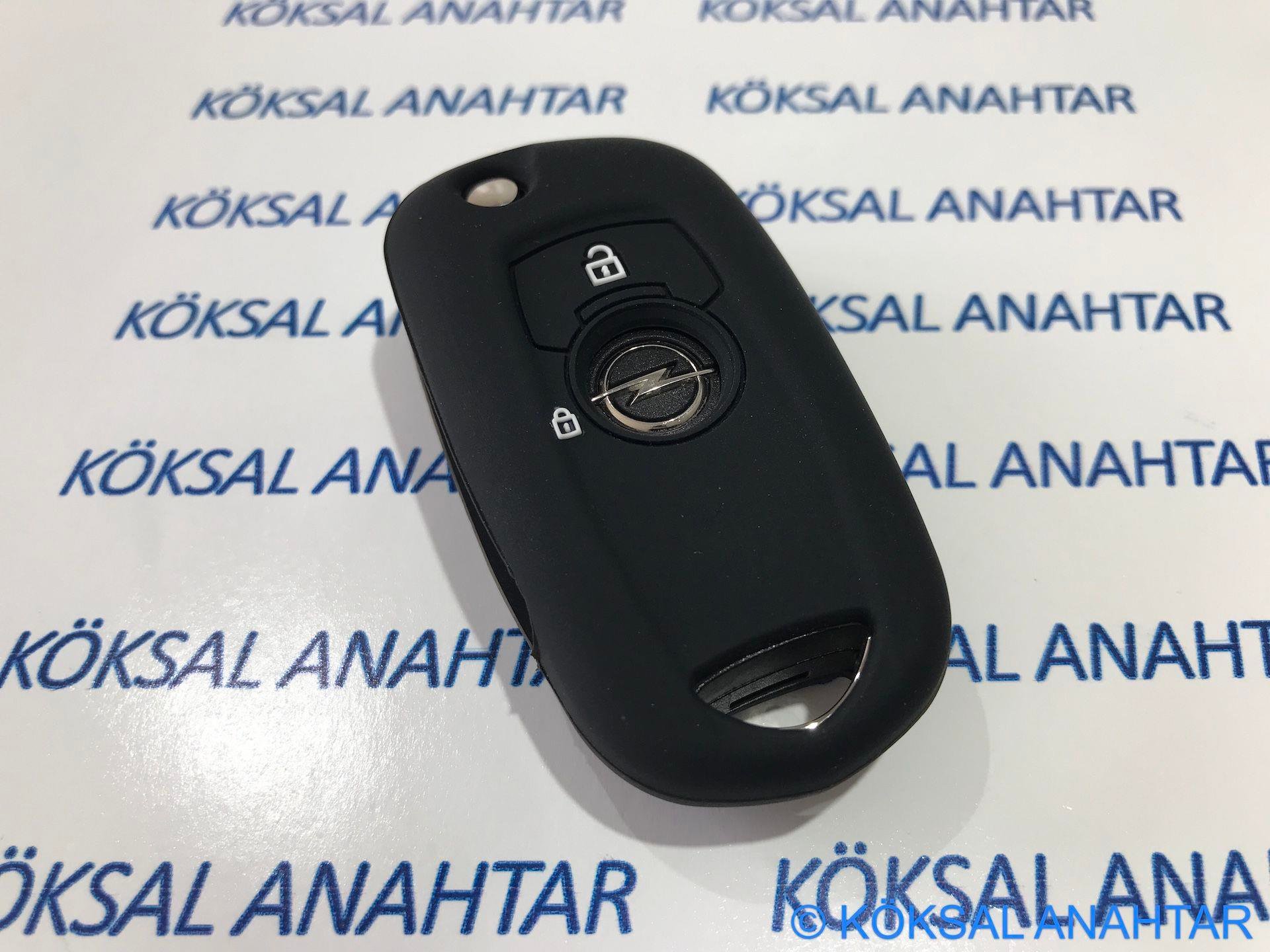 Opel Astra K Silikon Anahtar Kılıfı Siyah | Köksal Anahtar