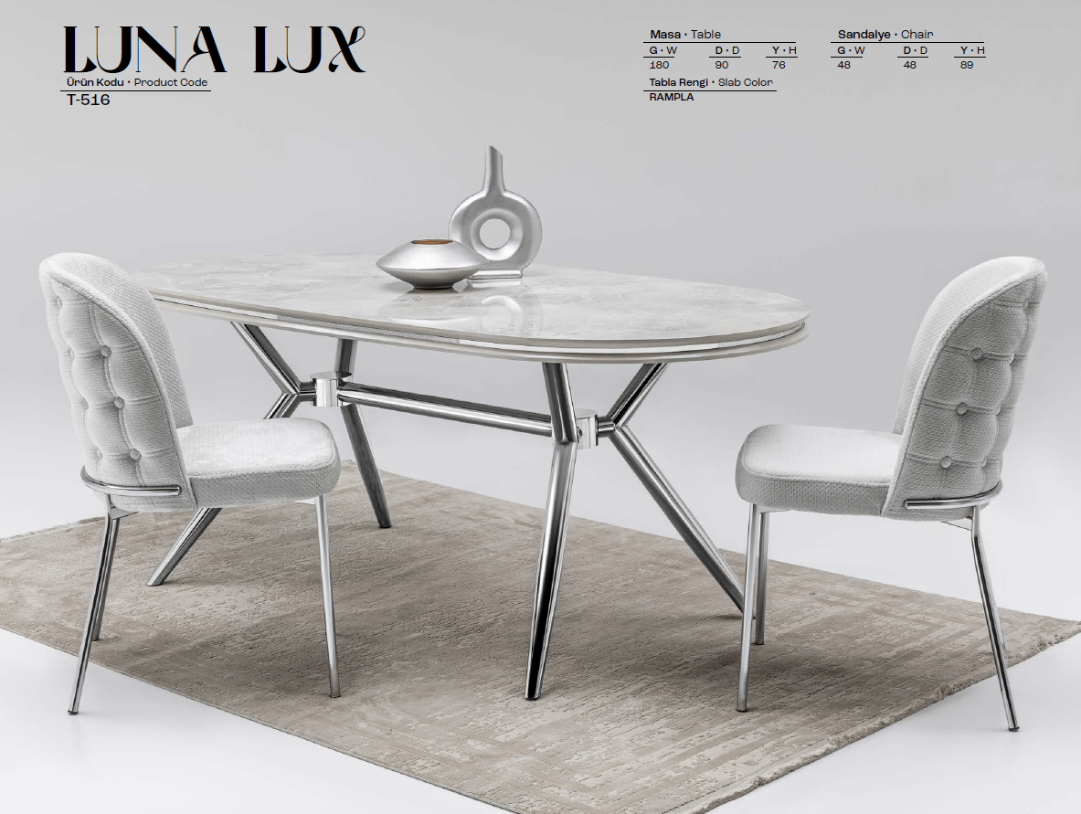LUNA LÜX MASA TAKIMI (6 SAN.)