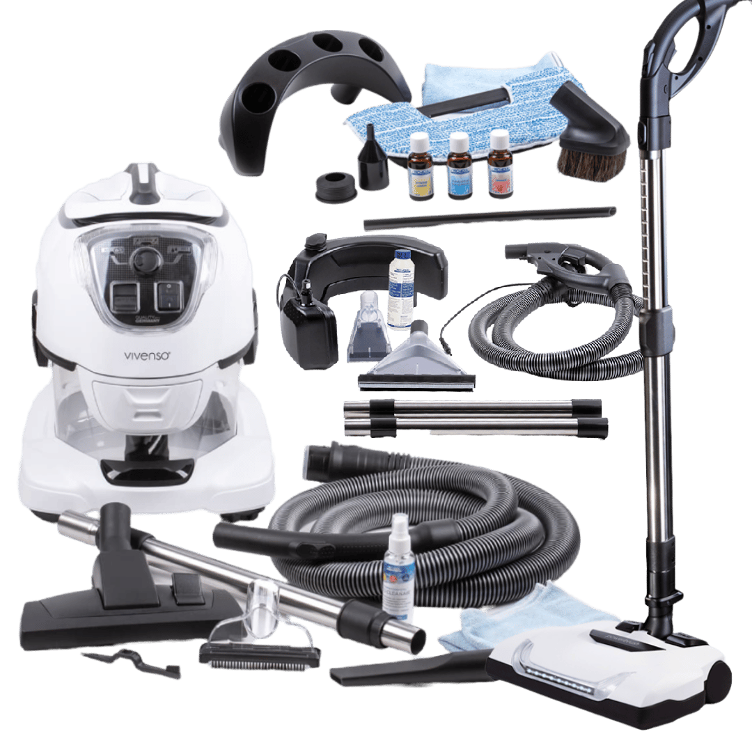 Klasik Turbo ve Halı Yıkama Sulu Süpürge Seti Temizlik ve Sağlık Robotu Vivenso