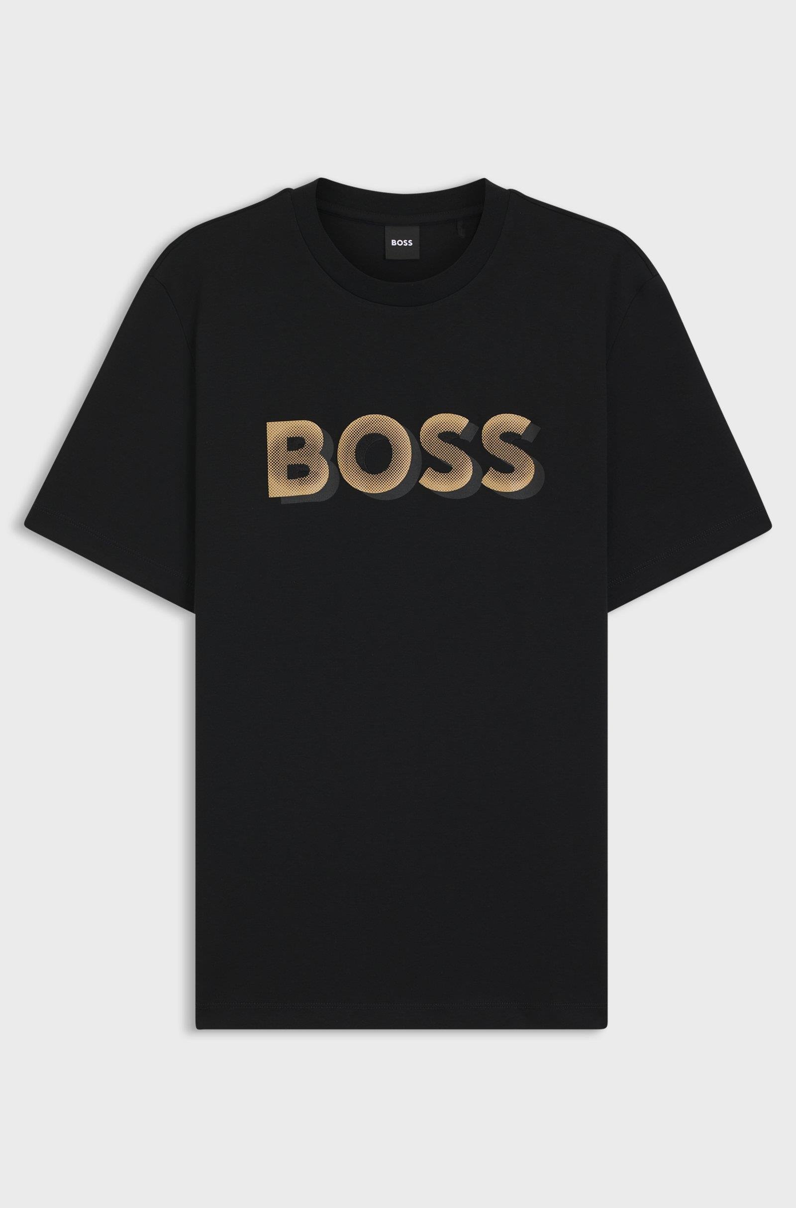 BOSS Dokuma Siyah T-Shirt - 50551902-001 | Wejaar