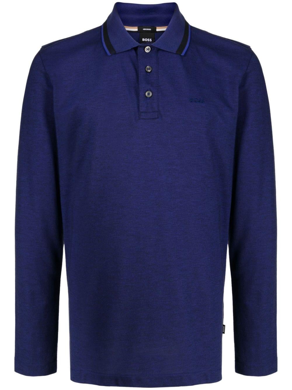 BOSS Dokuma Mavi Polo Yaka T-Shirt - 50500462-508 | Wejaar