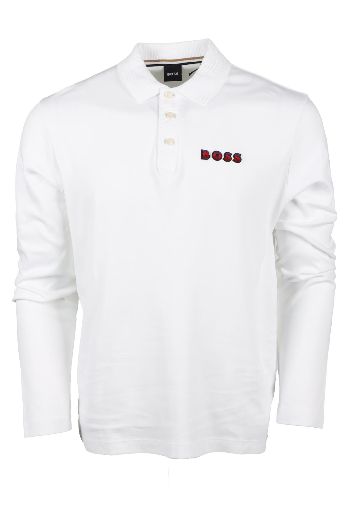 BOSS Dokuma Beyaz Polo Yaka T-Shirt - 50504426-100 | Wejaar