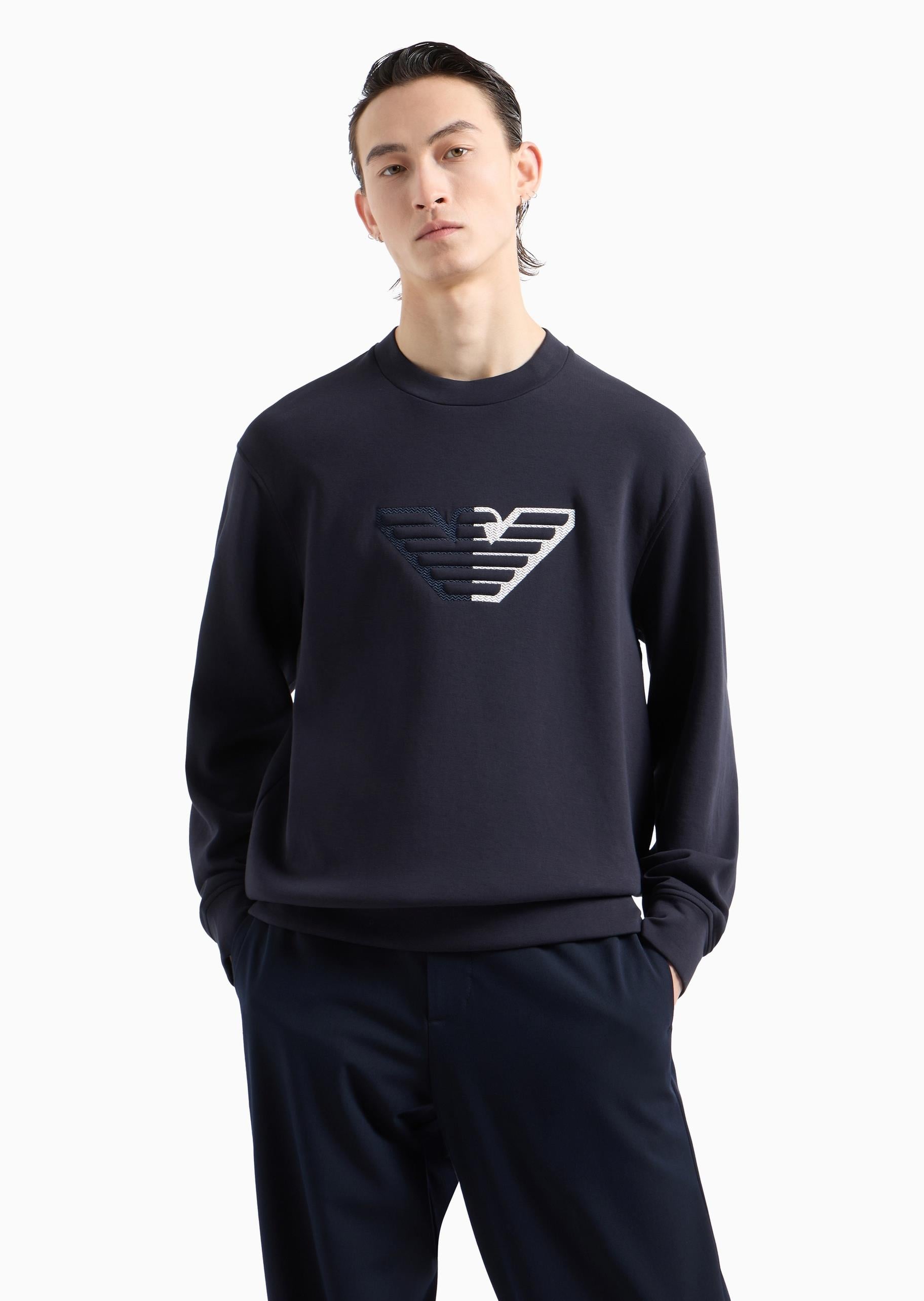 Emporio Armani Lacivert Sweatshirt - 6D1M76 1JHSZ-0920 | Wejaar