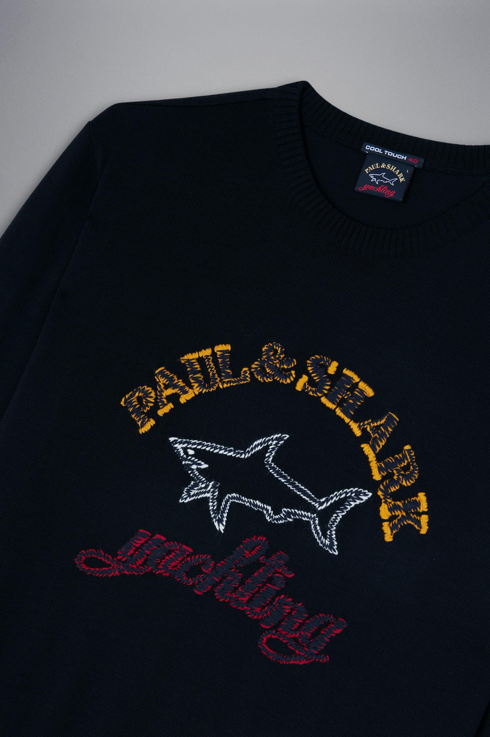 Paul Shark Erkek Marka Logolu Uzun Kollu Rahat Lacivert Sweatshirt 13311056 050 WEJAAR