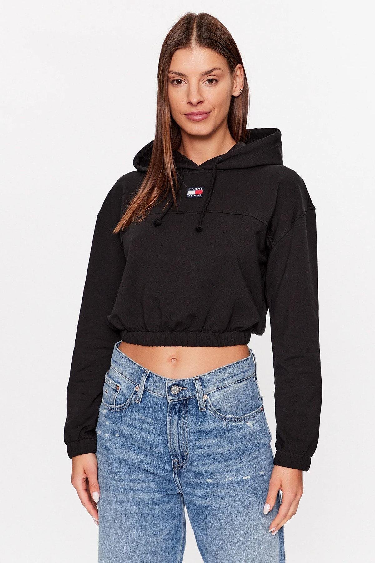 Sweat crop top tommy hilfiger new arrivals