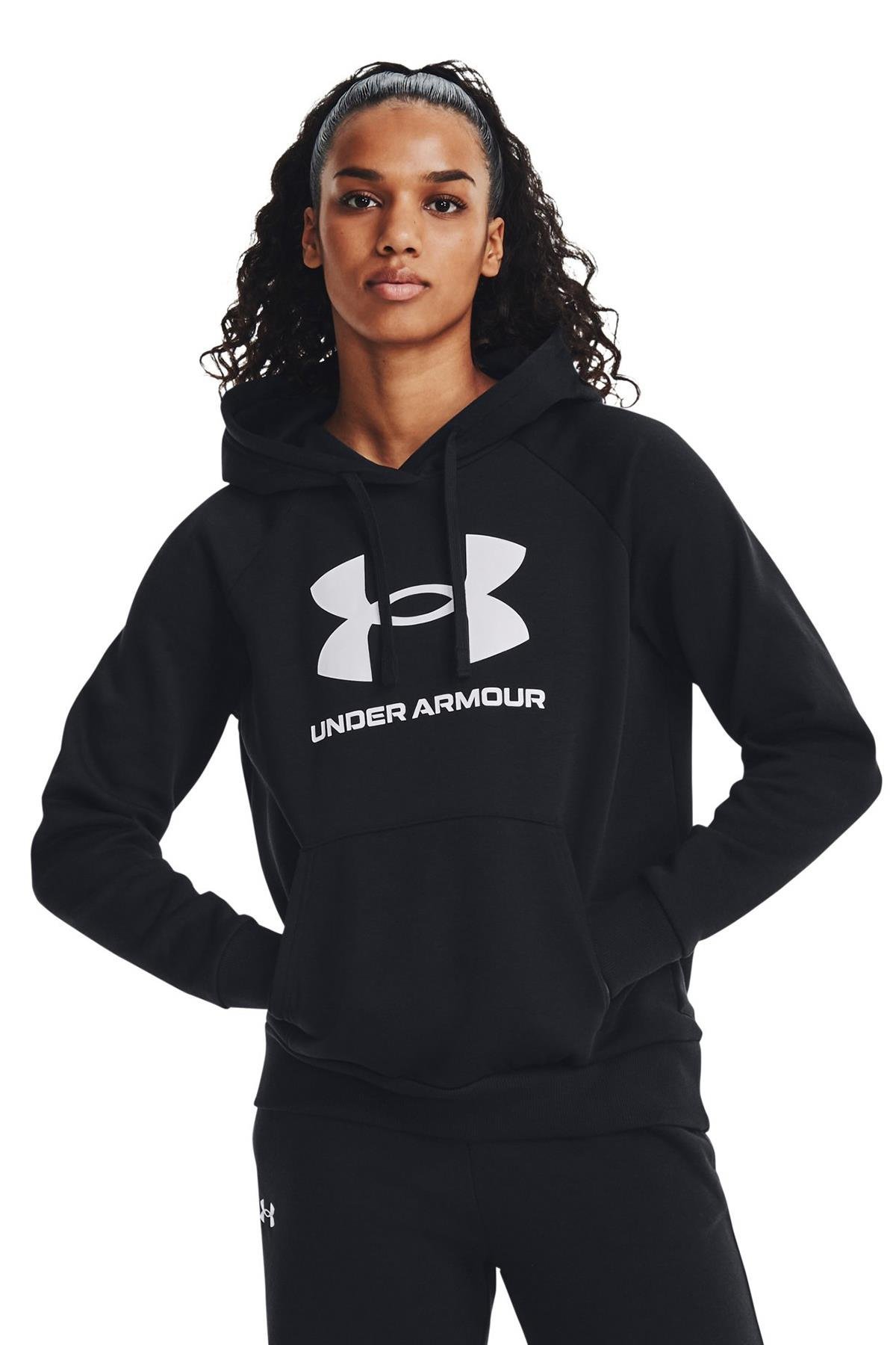 Under Armour Erkek Siyah Beyaz Sweatshirt 1379501 001 1379501 001