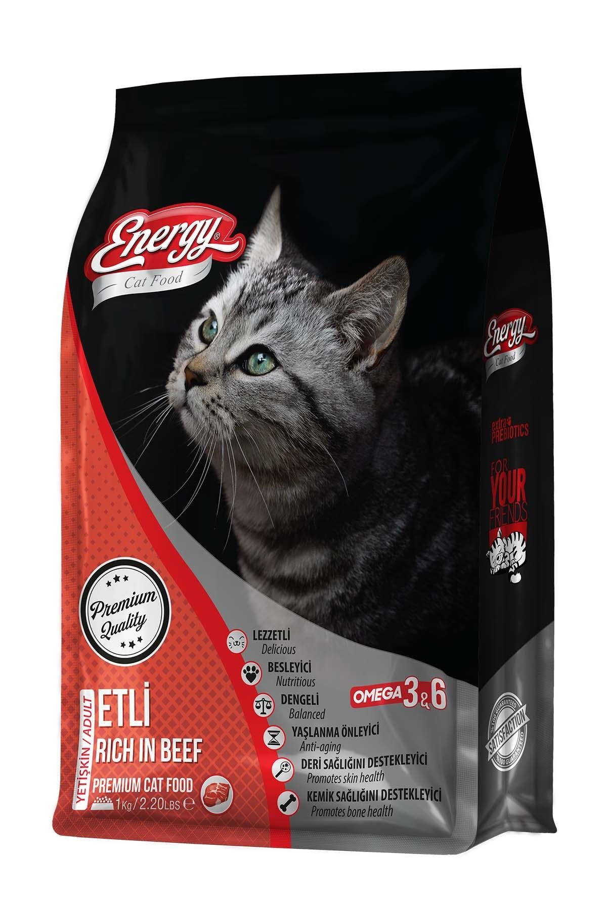 Energy Sığır Etli Yetişkin Kedi Maması 1 Kg