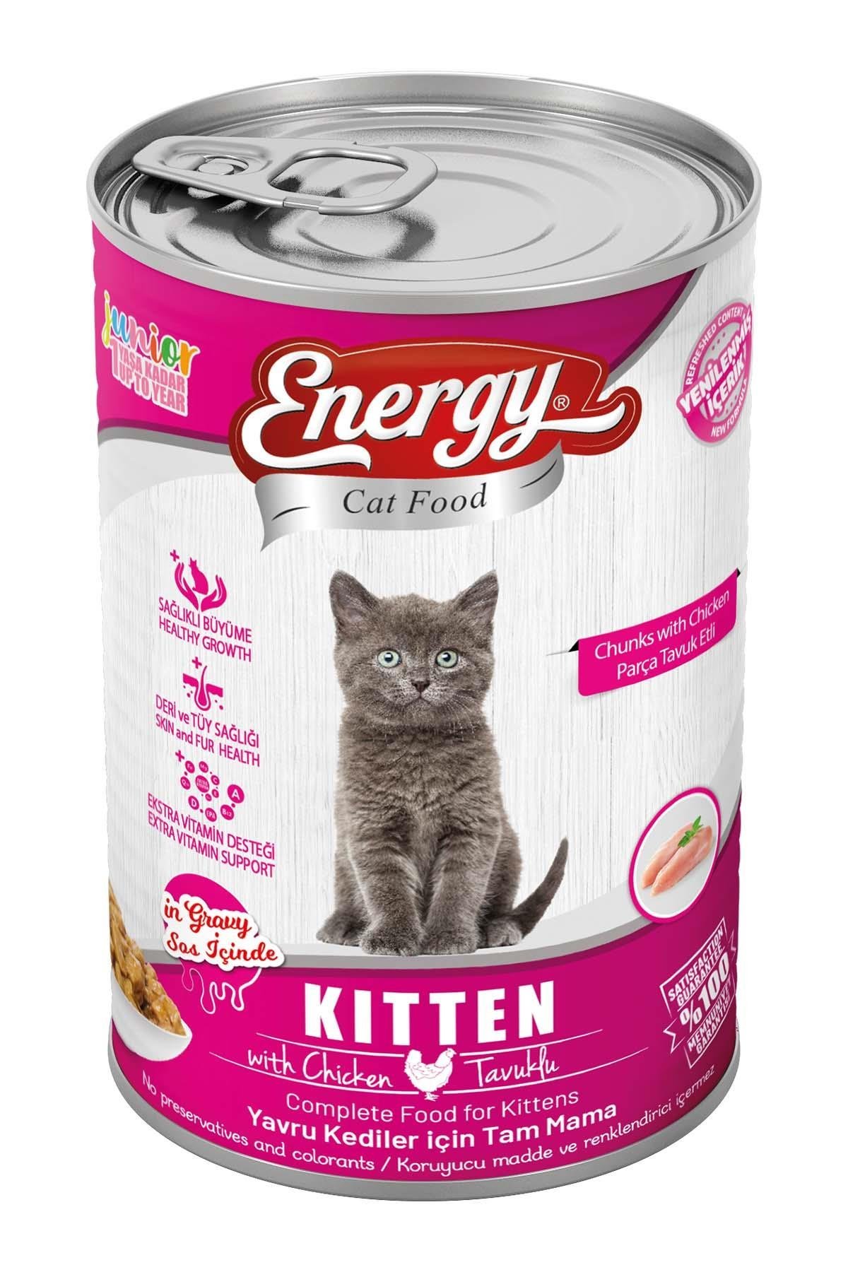 Energy Tavuklu Yavru Yaş Konserve Kedi Maması 400 G 